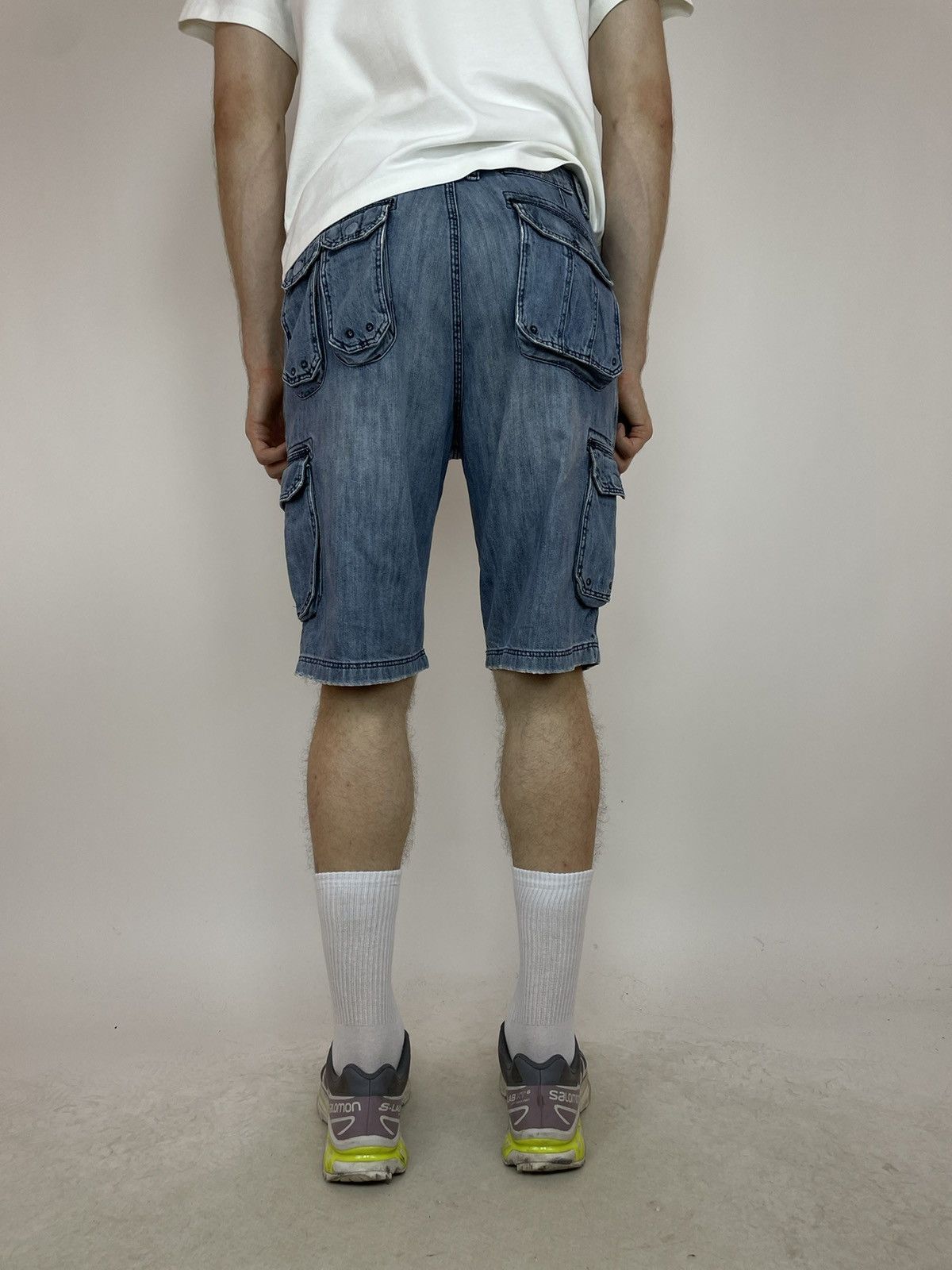 Quiksilver QUIKJEAN Denim Shorts Vintage Rap Hip-Hop skateboarding Size US 32 / EU 48 - 7 Thumbnail