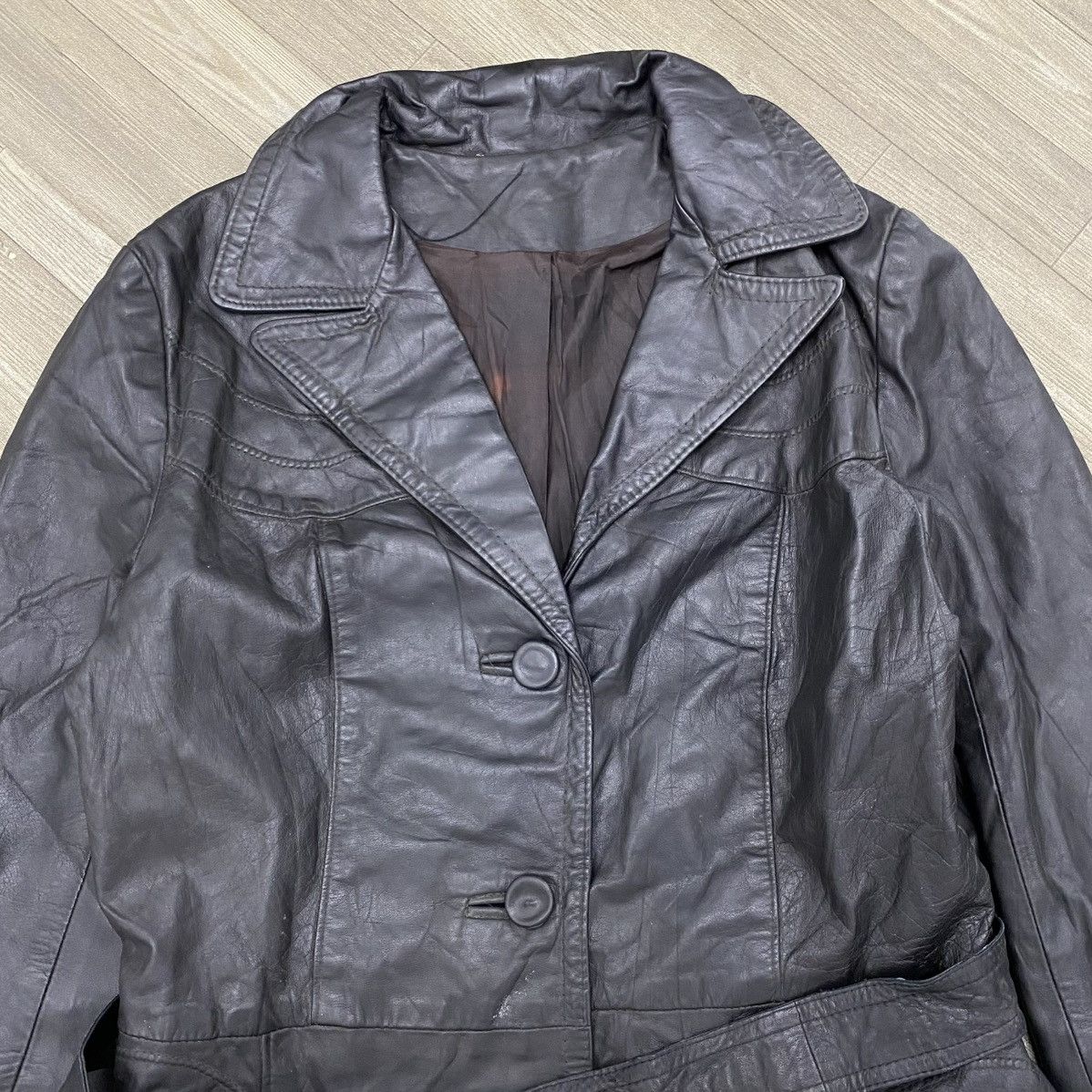 Yves Saint Laurent 90s Yves Saint Laurent Pour Homme Leather Hedi Slimane Coat Size US M / EU 48-50 / 2 - 4 Thumbnail