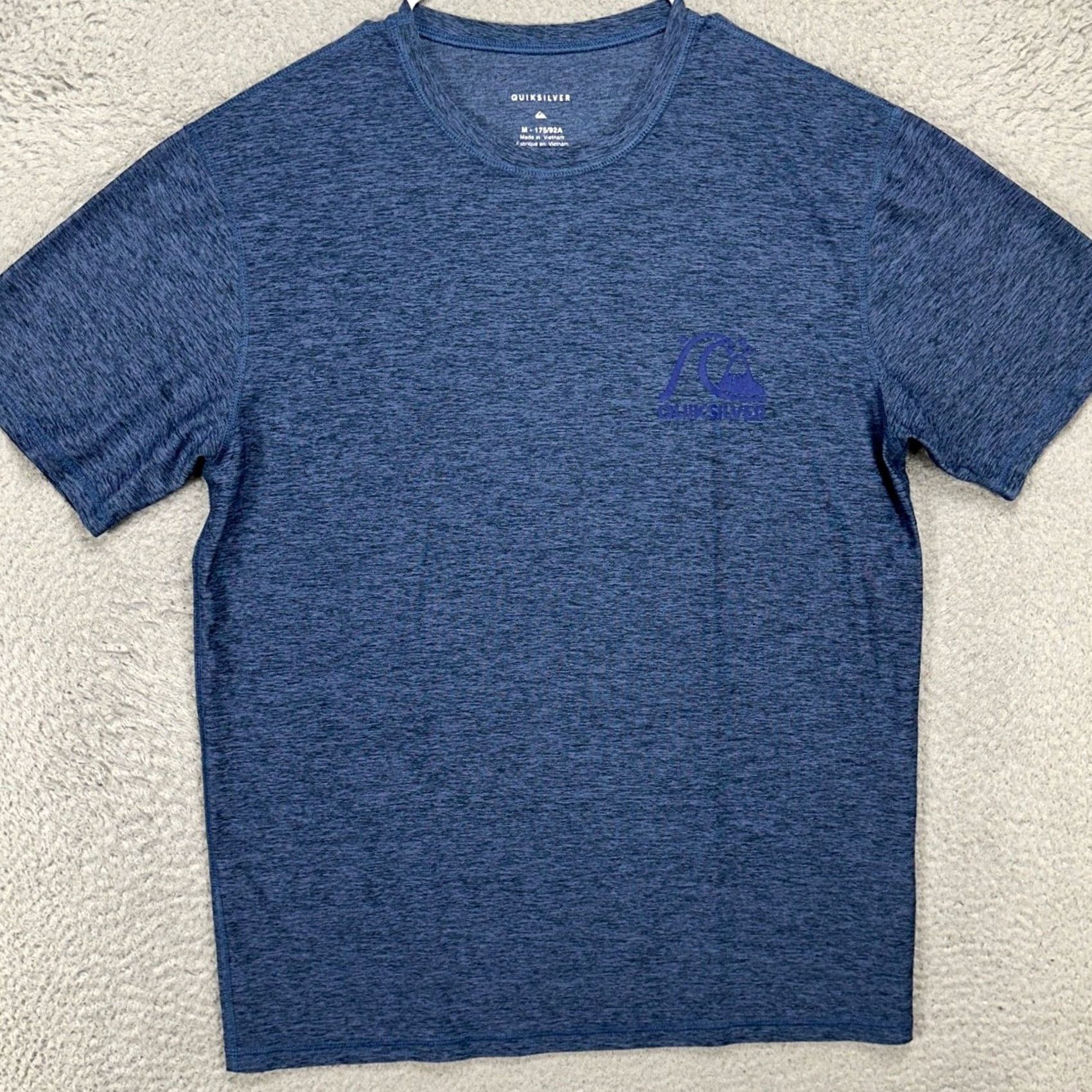 Quiksilver Quicksilver T-Shirt Mens Medium Blue Short Sleeve Gym Workout Stretch Logo Size US M / EU 48-50 / 2 - 3 Thumbnail