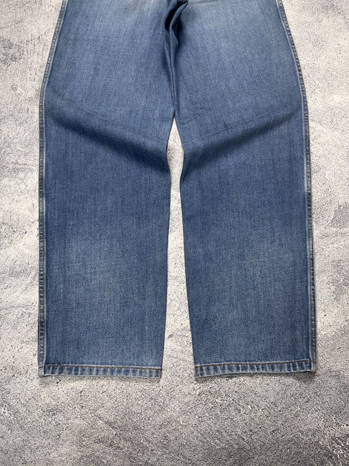 Yves Saint Laurent Yves Saint Laurent Leather Patch Denim Pants Size US 27 - 3 Thumbnail