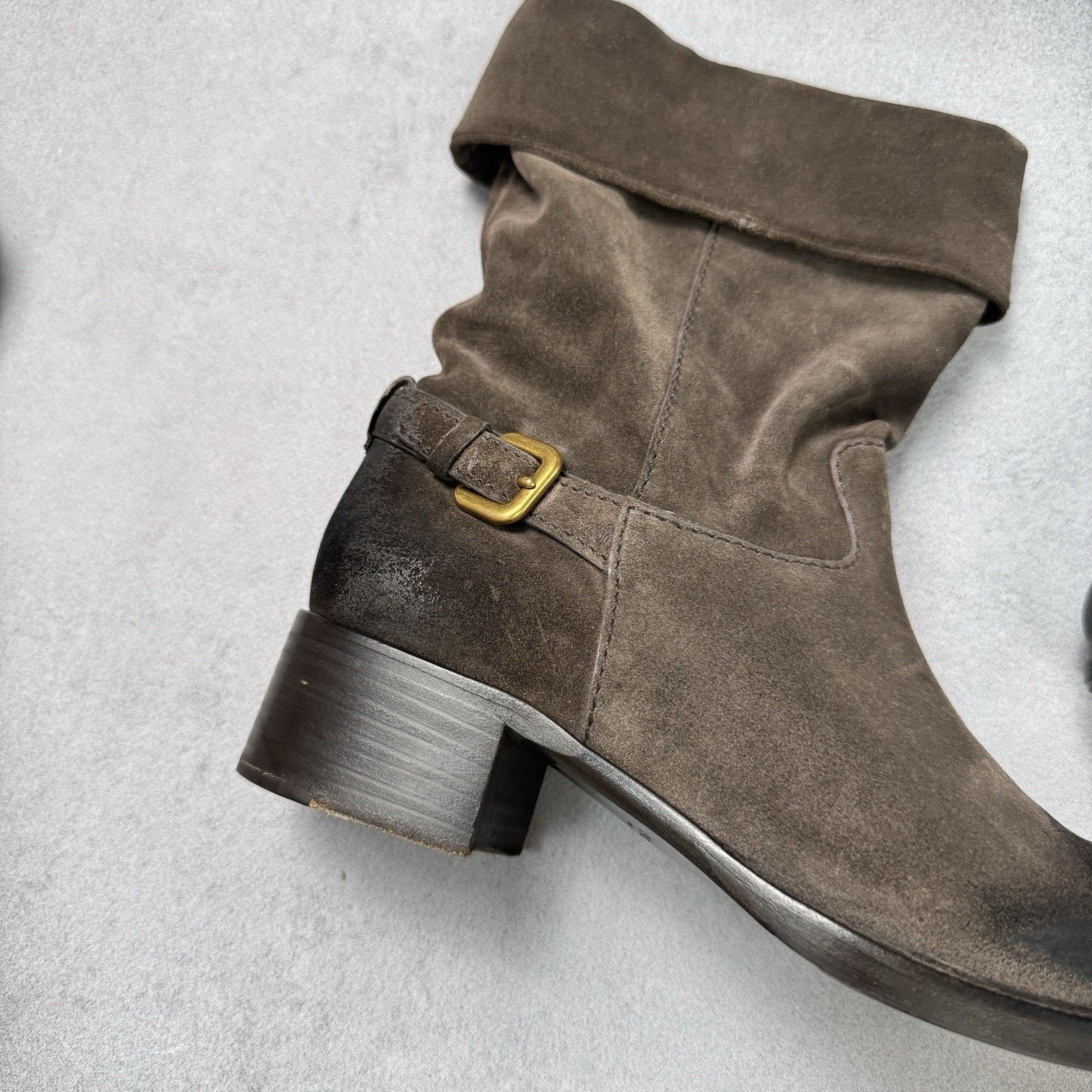 Prada Prada Women Suede High Boot Size EU 40 Us 10 Grey Size US 10 / IT 40 - 3 Thumbnail