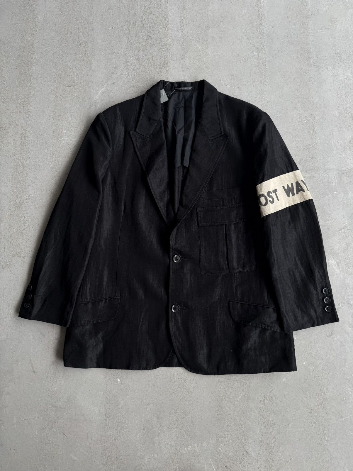 Yohji Yamamoto Yohji Yamamoto - Lost Way Home Blazer Size 52L - 1 Thumbnail