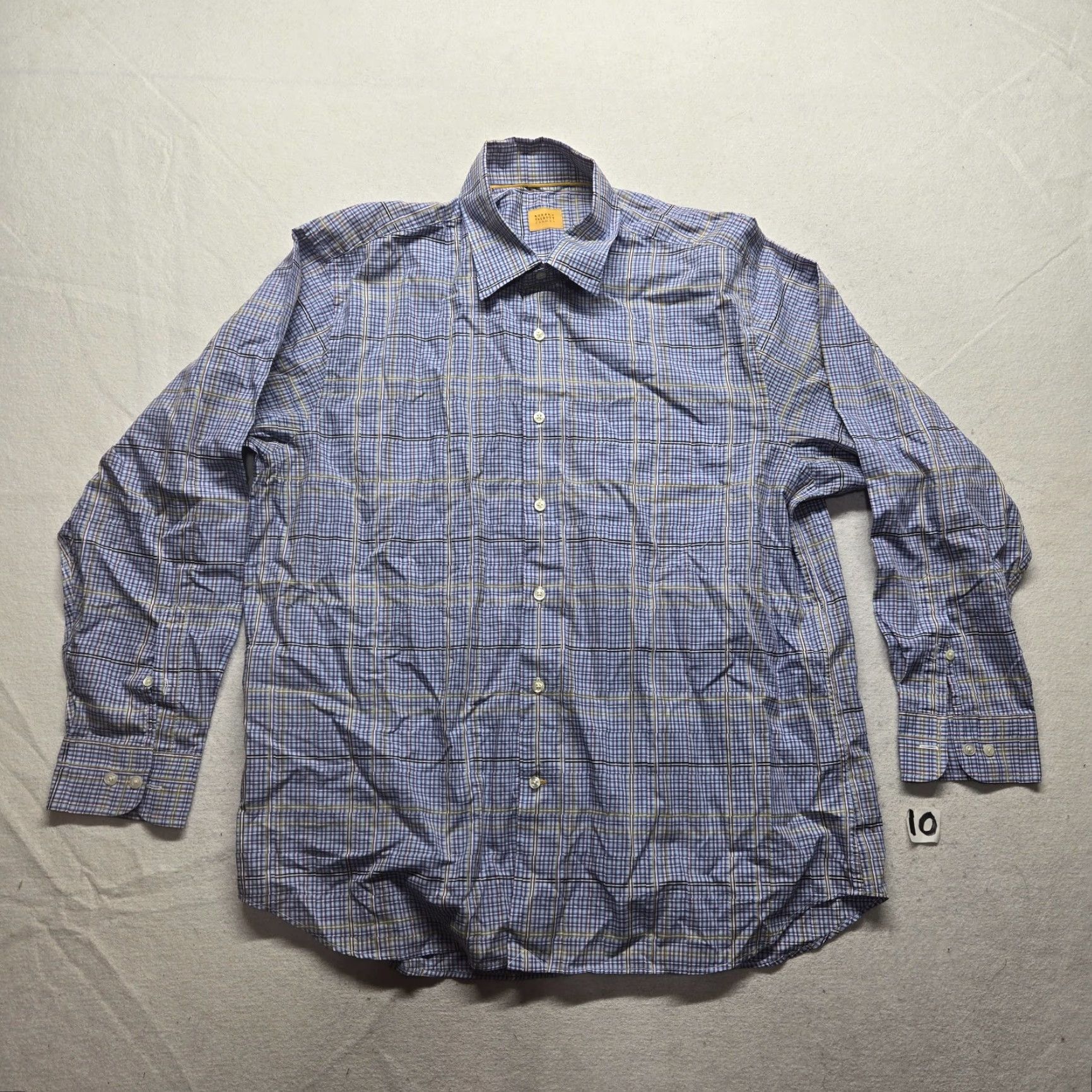 Robert Talbott Robert Talbott Carmel Blue Checkered Long Sleeve Button-Down Shirt Adult Mens XL Size US XL / EU 56 / 4 - 2 Thumbnail