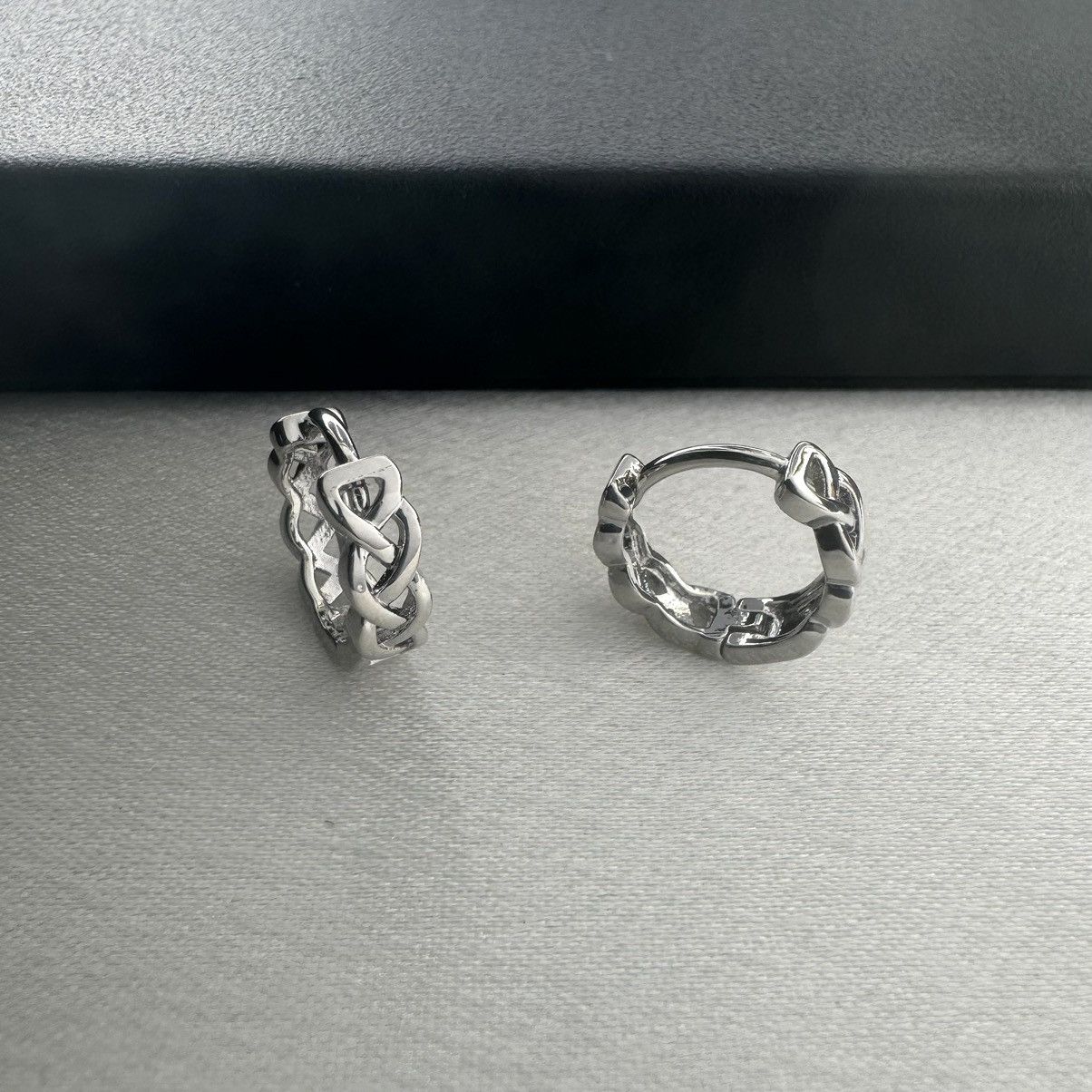 Other Small Silver Hoop Earrings for Men Women Unisex Style Size ONE SIZE - 1 Thumbnail