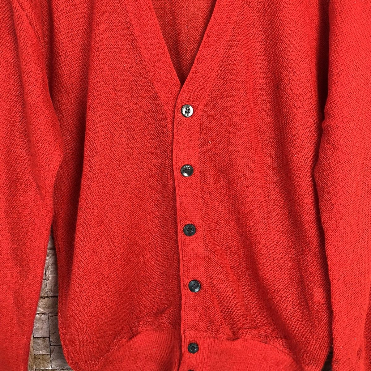 Vintage Boorges Red japan vintage Cardigan Knitwear #A778 Size US M / EU 48-50 / 2 - 5 Thumbnail