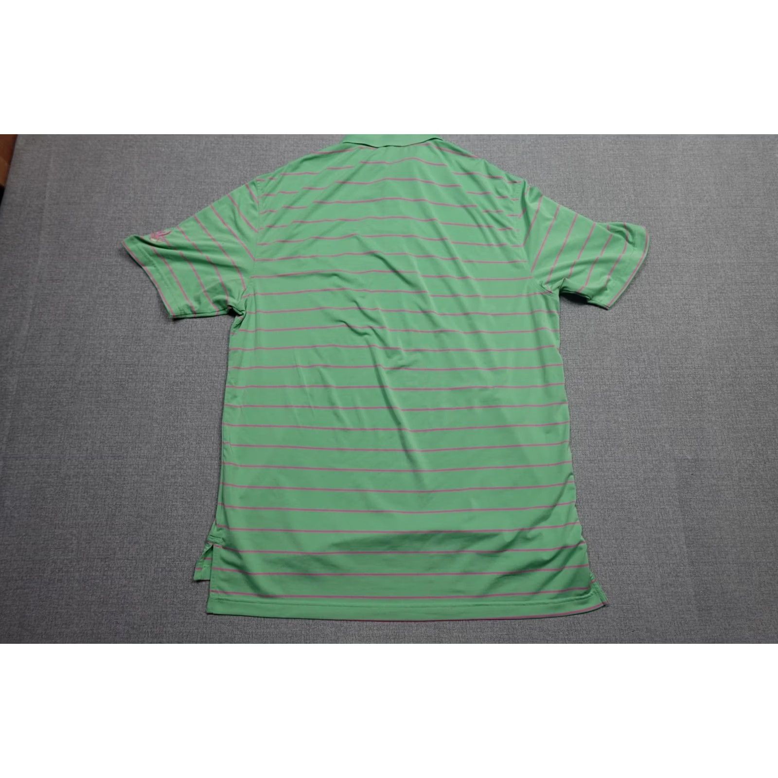 Peter Millar Peter Millar Summer Comfort Polo Mens Large Green Stripe Golf Stretch Shirt Size US L / EU 52-54 / 3 - 4 Thumbnail