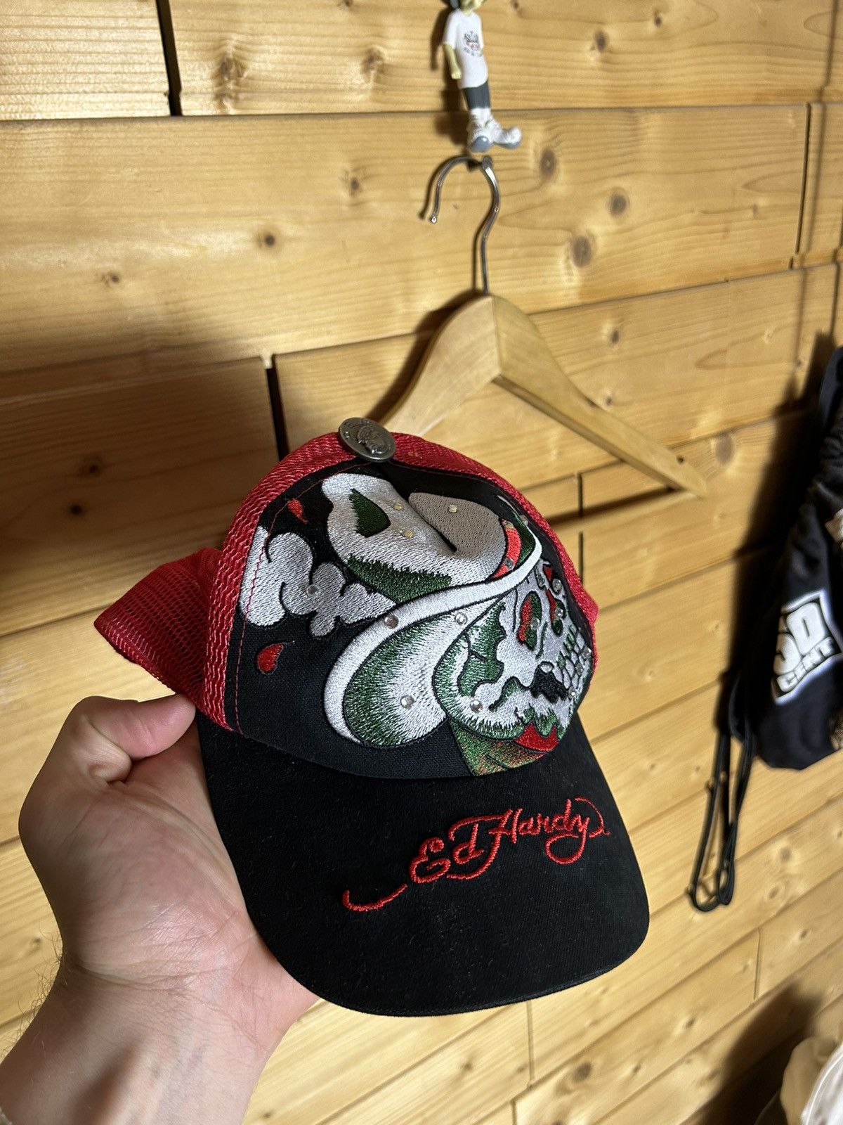 Ed Hardy Ed Hardy skull skeleton cap Size ONE SIZE - 2 Thumbnail
