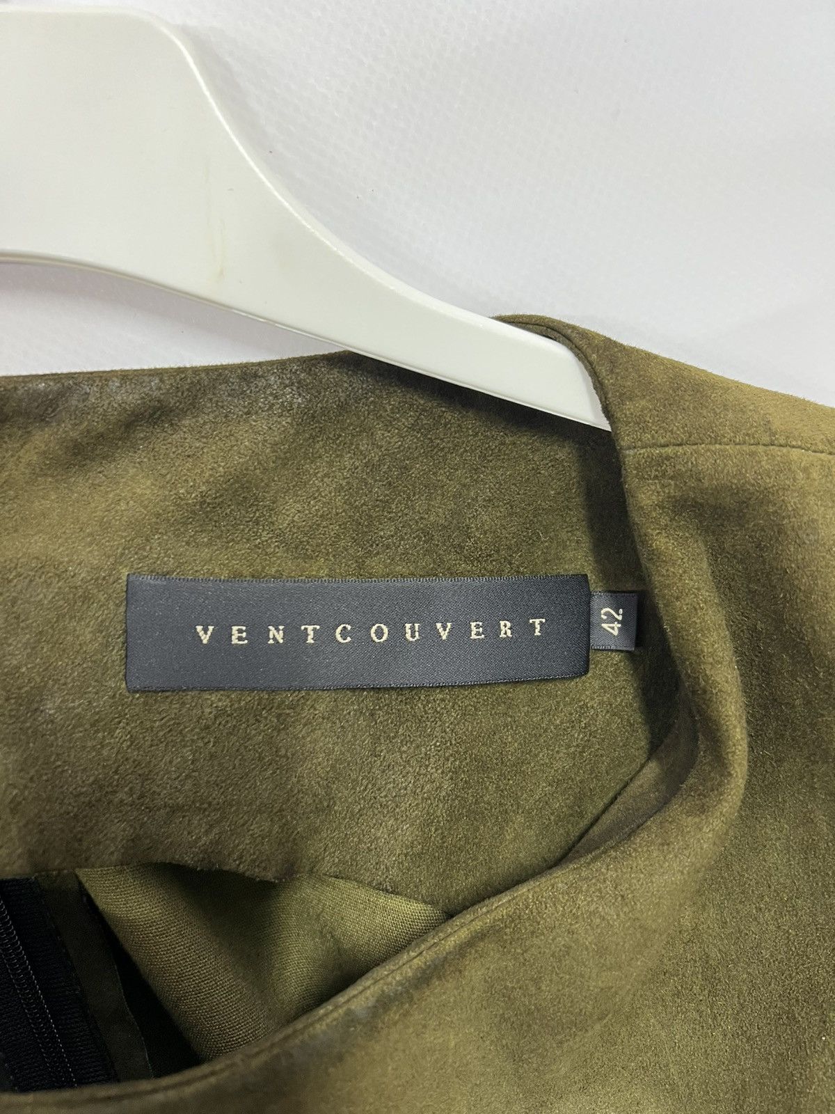 Vintage Luxury Designer Ventcouvert Leather Midi Dress Size FR 42 Size M / US 6-8 / IT 42-44 - 8 Thumbnail
