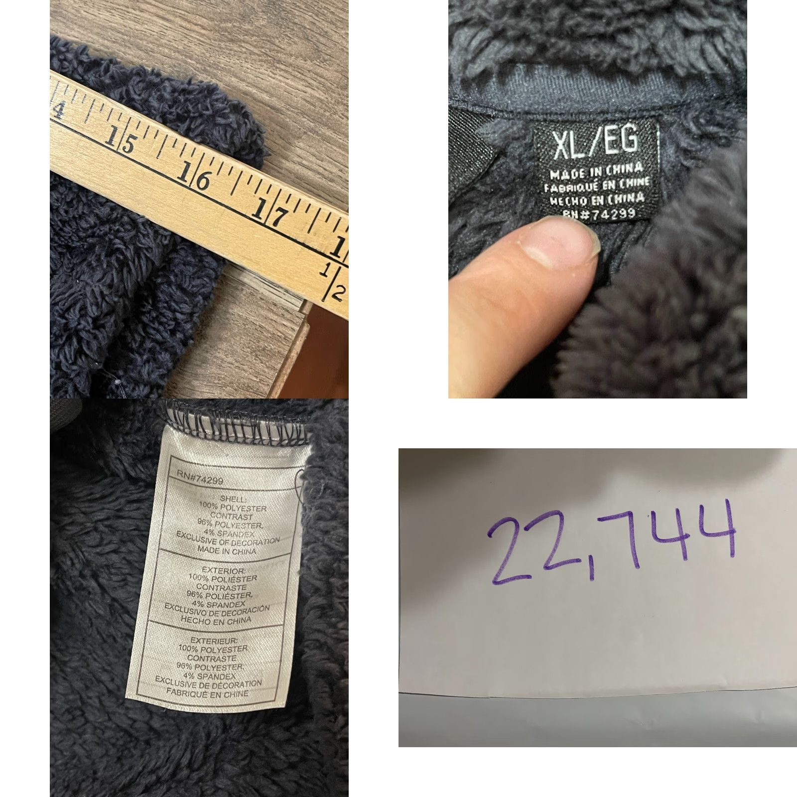Reebok Reebok Sweater Women XL Black 1/4 Zip Fleece Pullover Sherpa Long Sleeve Casual Regular Size XL / US 12-14 / IT 48-50 - 8 Thumbnail
