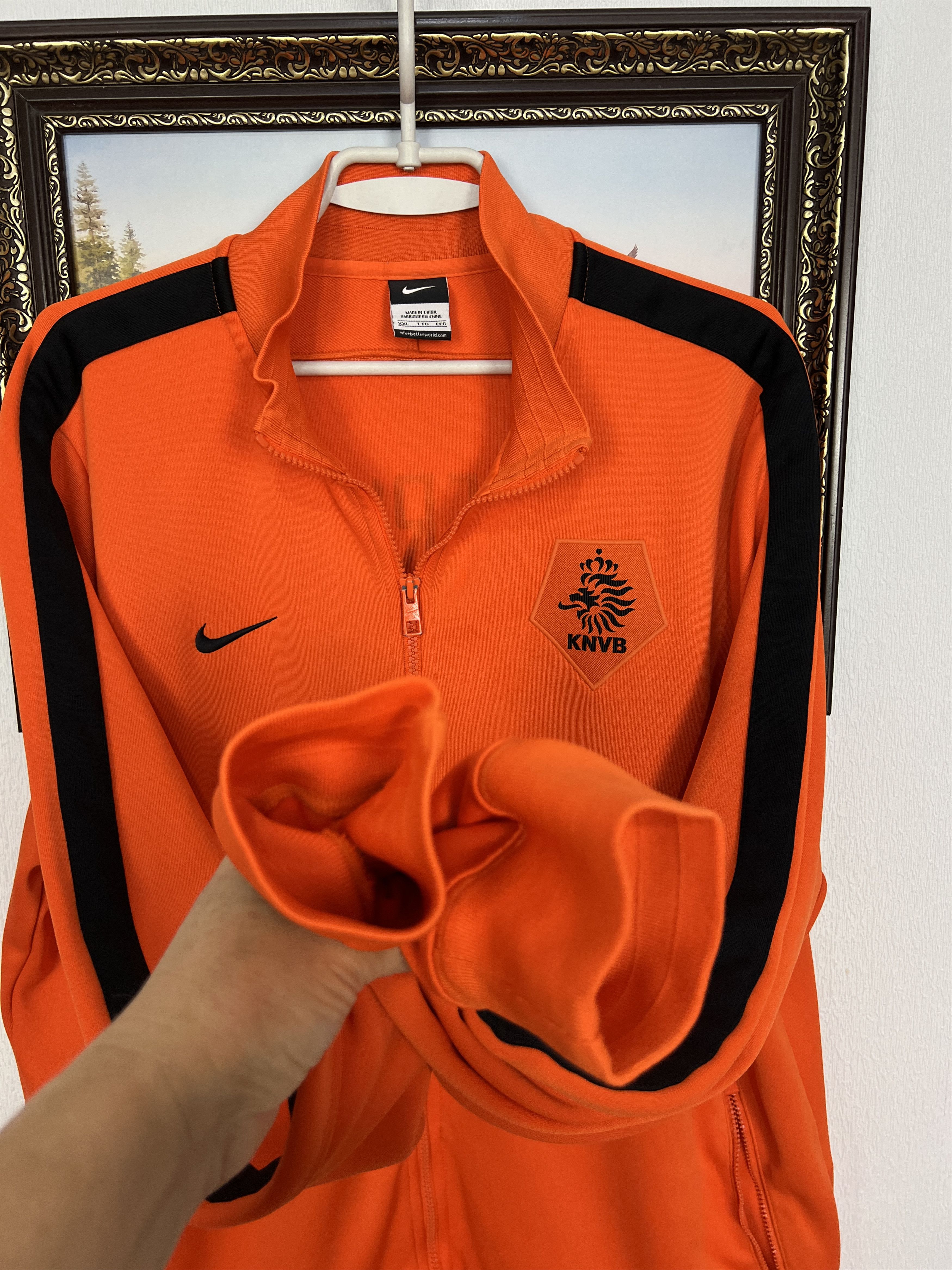 Nike Vintage Football Holland Jacket Soccer Track Top Netherlands Size US XXL / EU 58 / 5 - 6 Thumbnail
