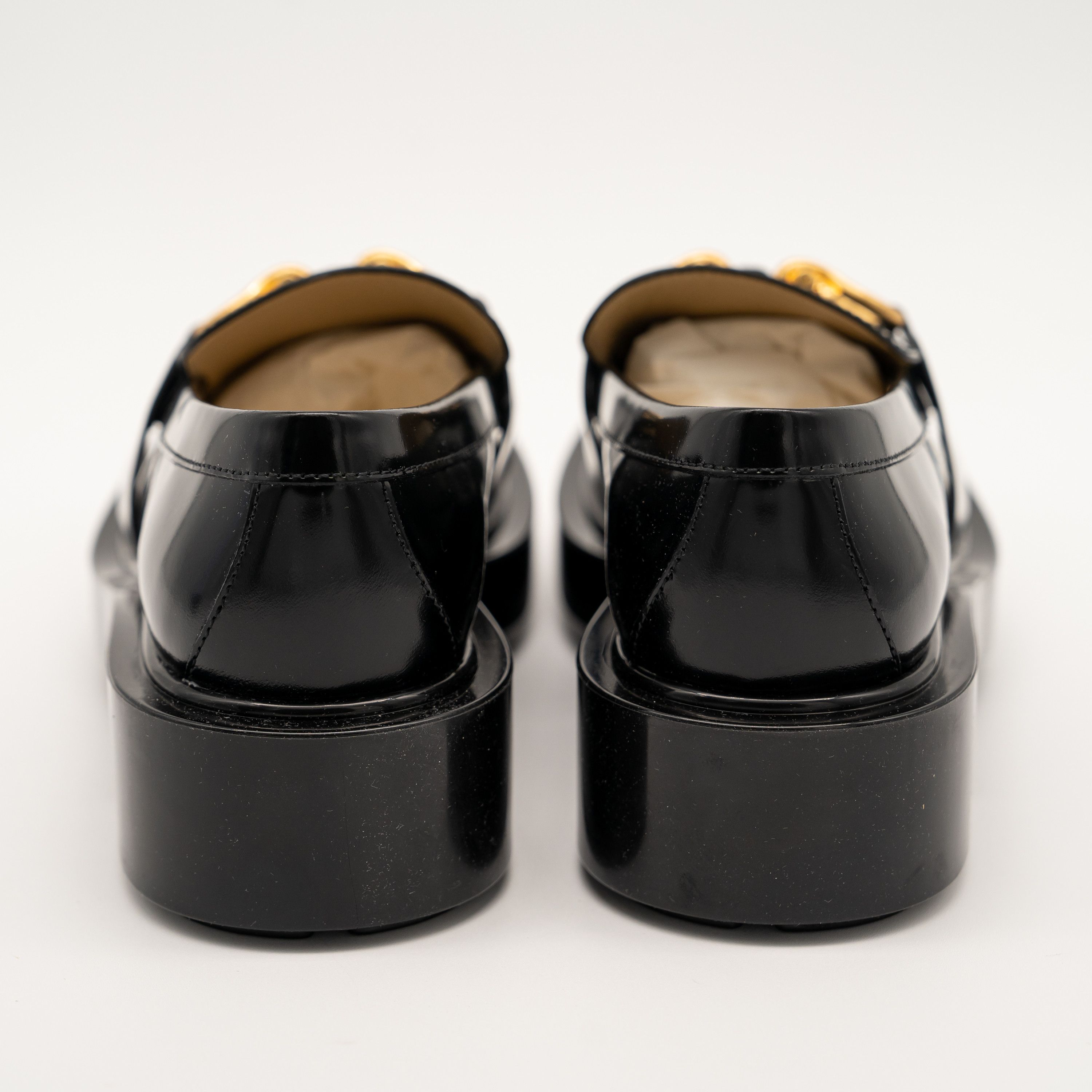 Bottega Veneta 38eu 8 us Bottega Veneta Monsieur Chunky Vinyl Loafers Black Size US 8 / IT 38 - 5 Thumbnail