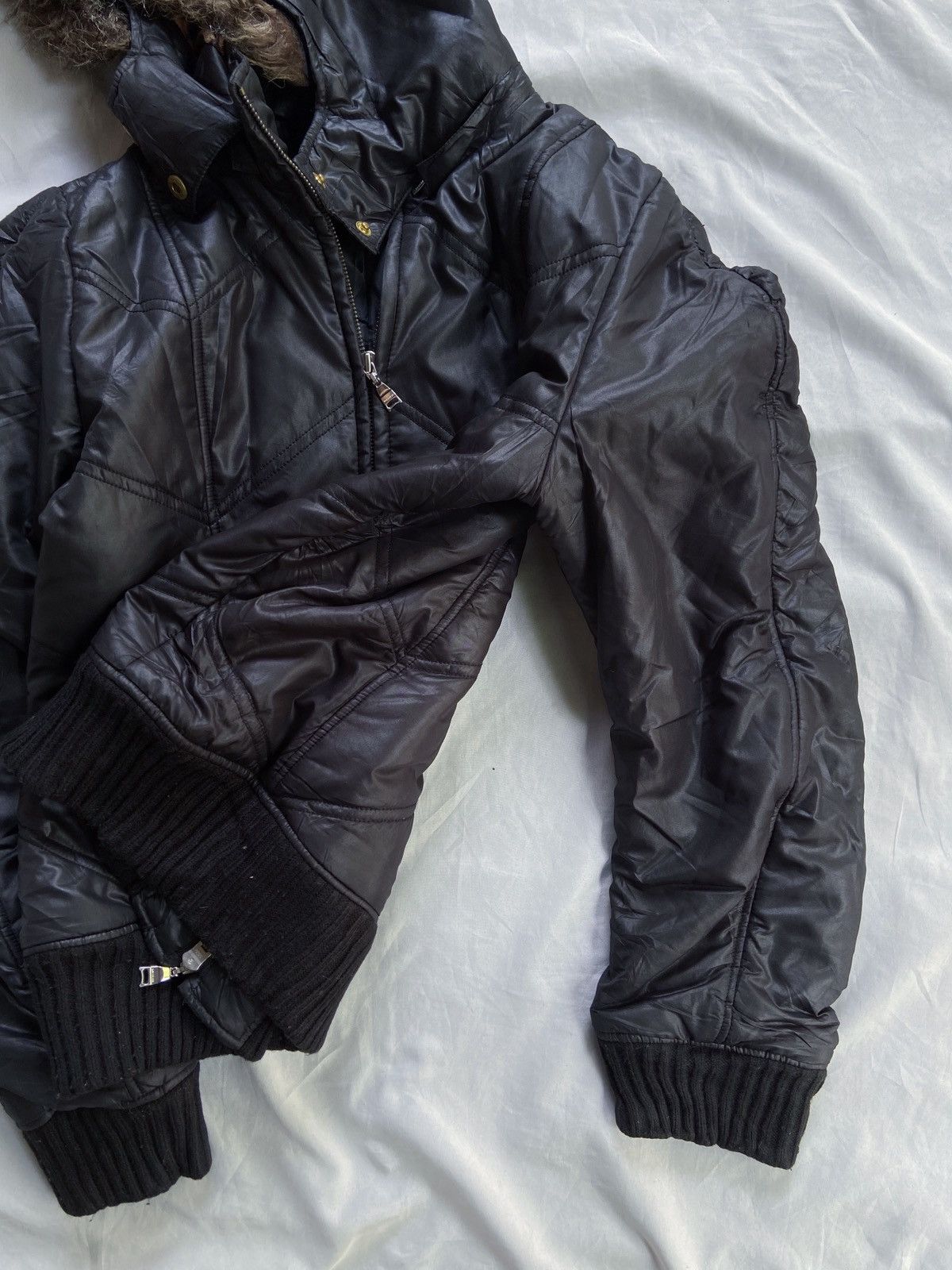 Beauty Beast SKY BOMBER BLACK FAUX FUR JACKET Size US S / EU 44-46 / 1 - 5 Thumbnail