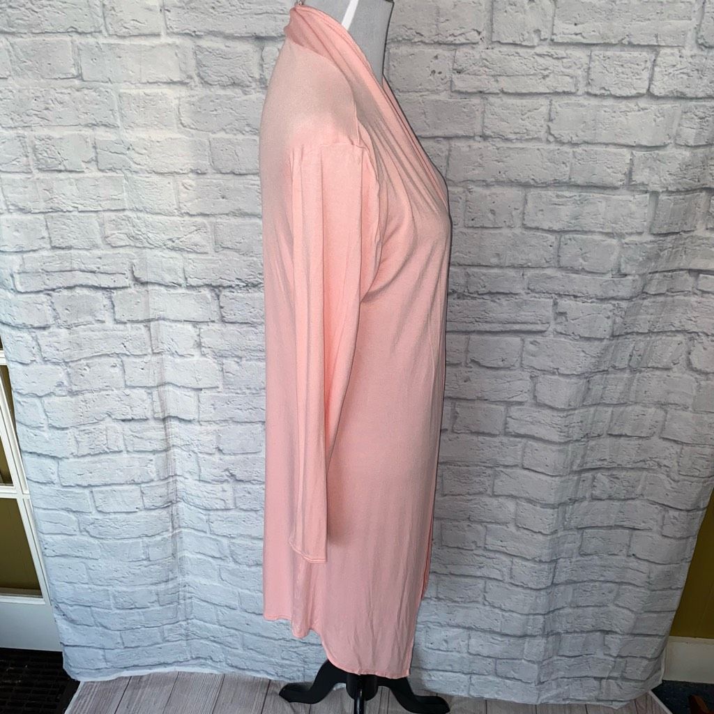 Other Isaac Liev women S open front long length cardigan pink Size S / US 4 / IT 40 - 5 Thumbnail
