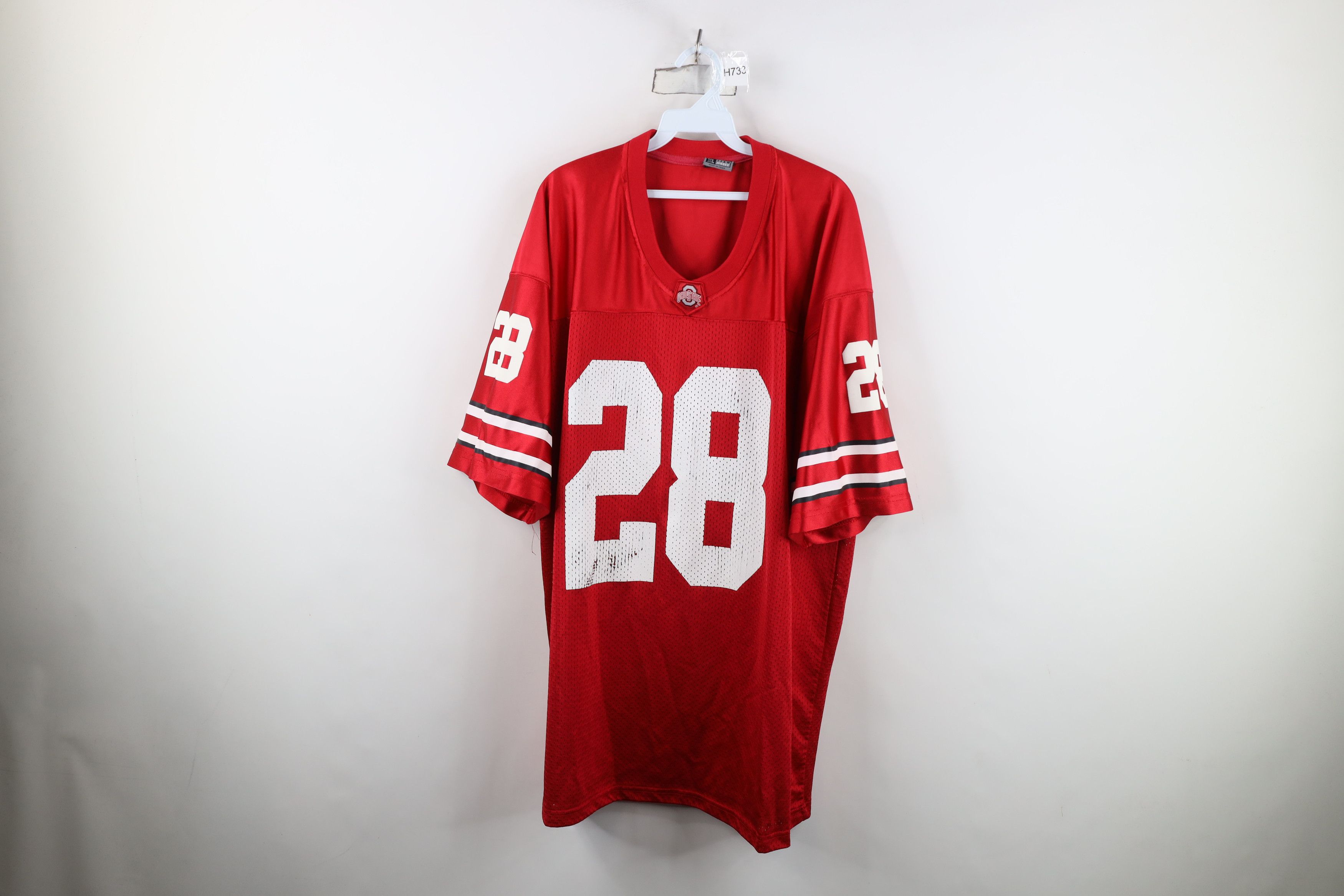 Vintage Vintage Ohio State University Football Jersey Red Mesh #28 Size US XL / EU 56 / 4 - 1 Thumbnail