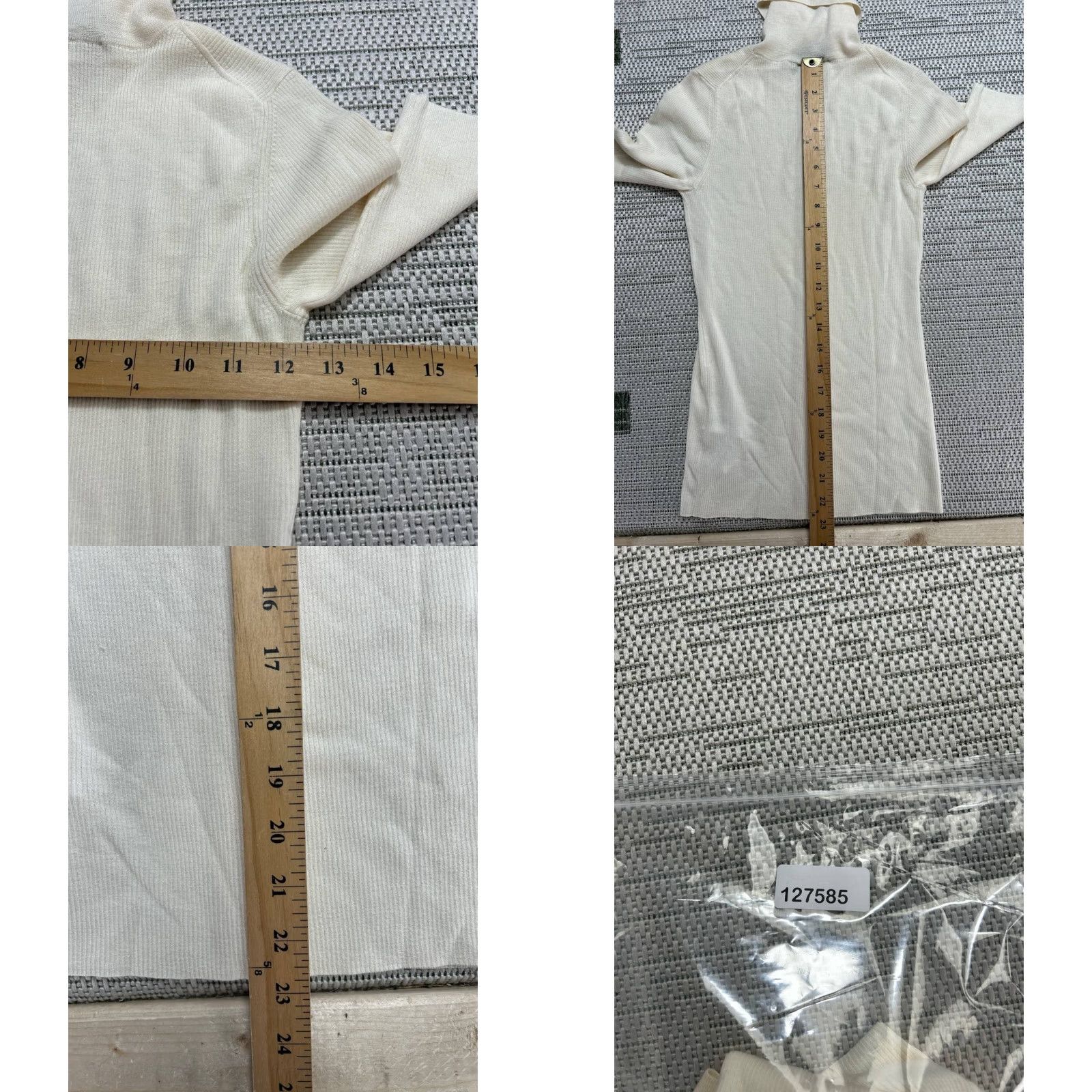 Theory Theory Sweater Womens Small Beige Merino Wool Knit Turtleneck Pullover Knit Wool Shirt Mens? Size S / US 4 / IT 40 - 8 Thumbnail