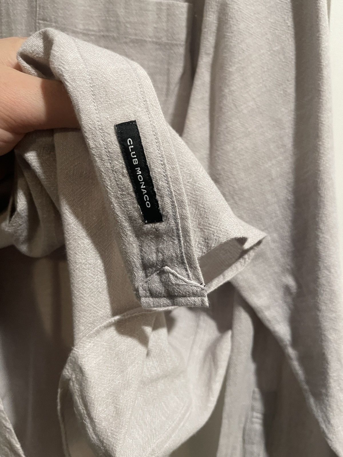 Club Monaco Club Monaco Size Large Cotton Linen Shirt Size US L / EU 52-54 / 3 - 3 Thumbnail