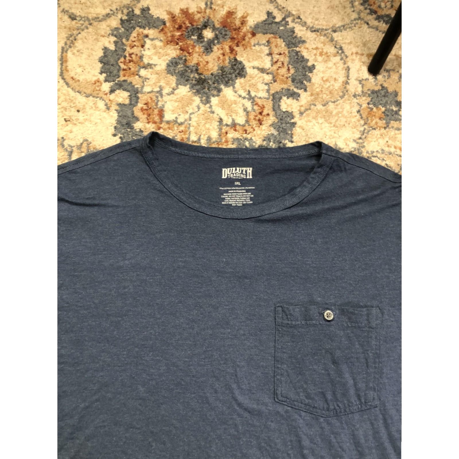 Duluth Trading Company Duluth Trading Co Shirt Mens 3XL Blue Long Sleeve Pocket Tagless Crewneck Tee Size US XXL / EU 58 / 5 - 2 Thumbnail