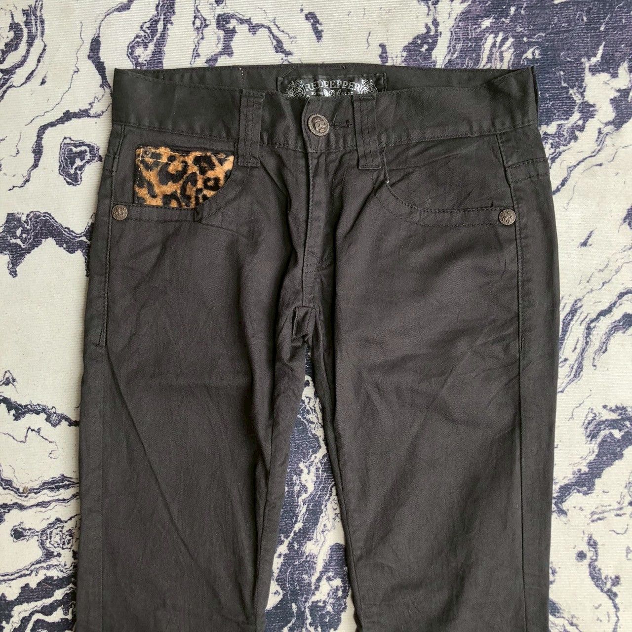 Ed Hardy Vintage Y2K Red Pepper x Ed Hardy Embroidered Denim Size US 28 / EU 44 - 5 Thumbnail
