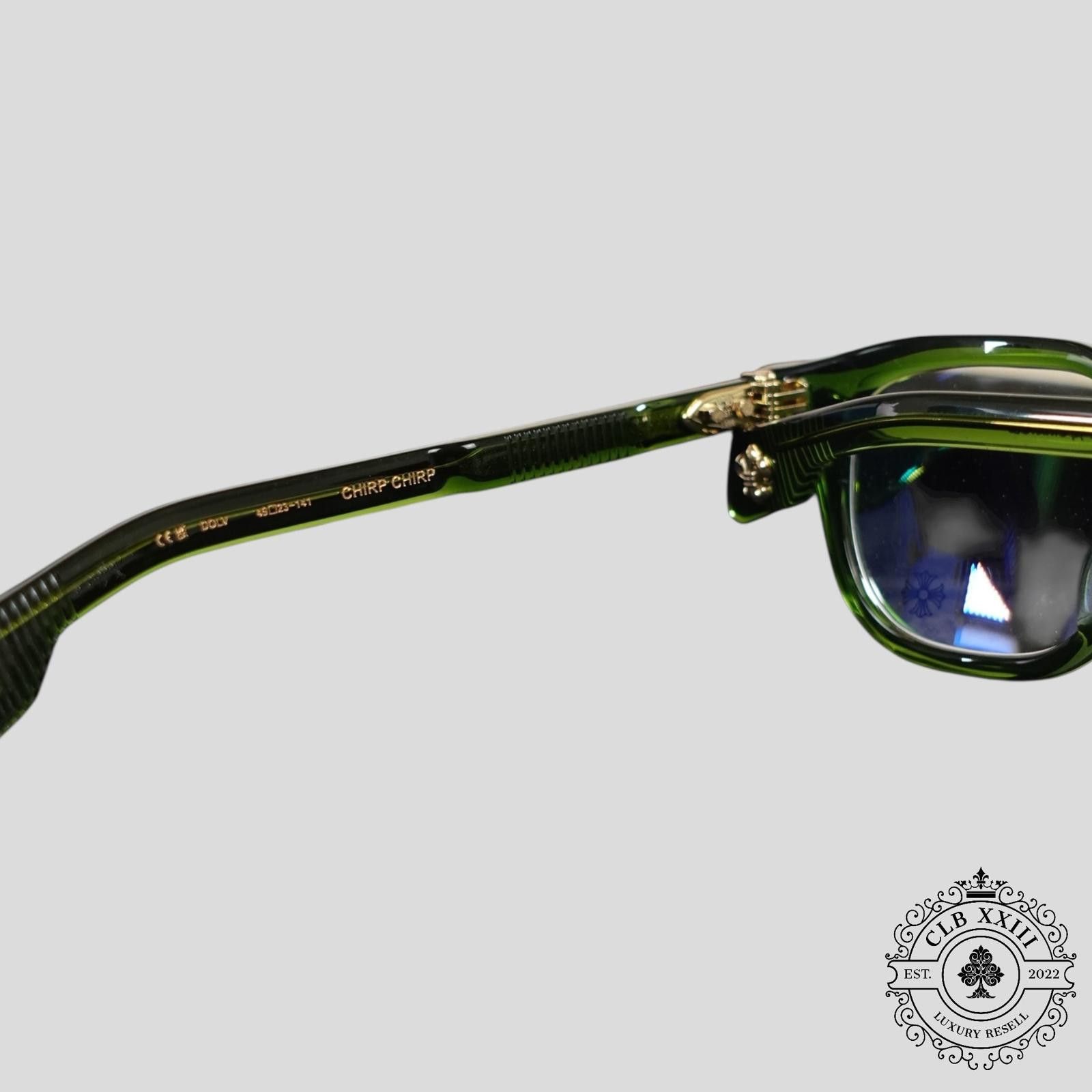 Chrome Hearts Chrome Hearts Chirp Chirp Glasses in Green Size ONE SIZE - 4 Thumbnail