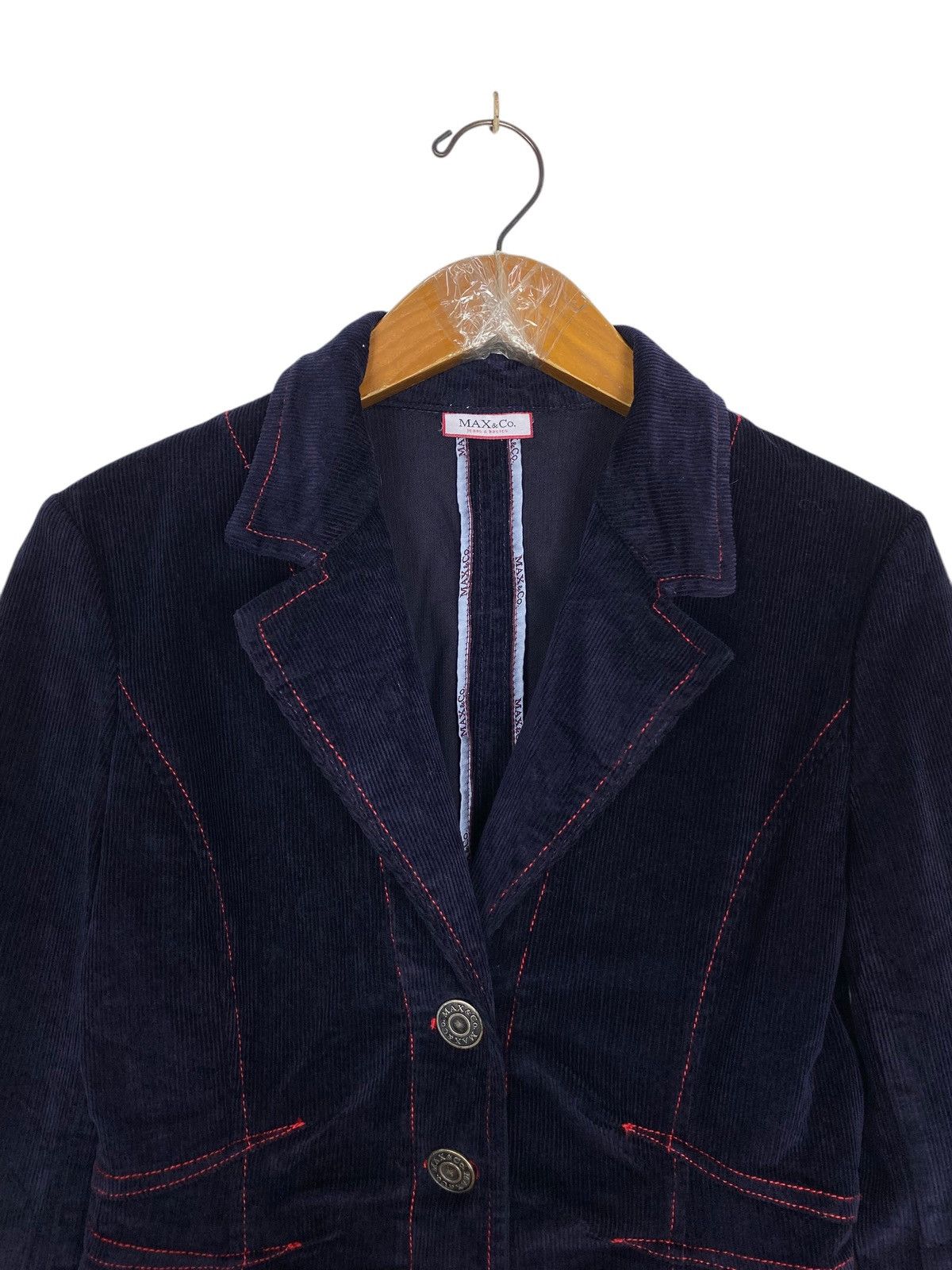 MAX&Co. Rare‼️ Max & Co by Max Mara Corduroy Punk Jacket Size XS / US 0-2 / IT 36-38 - 4 Thumbnail