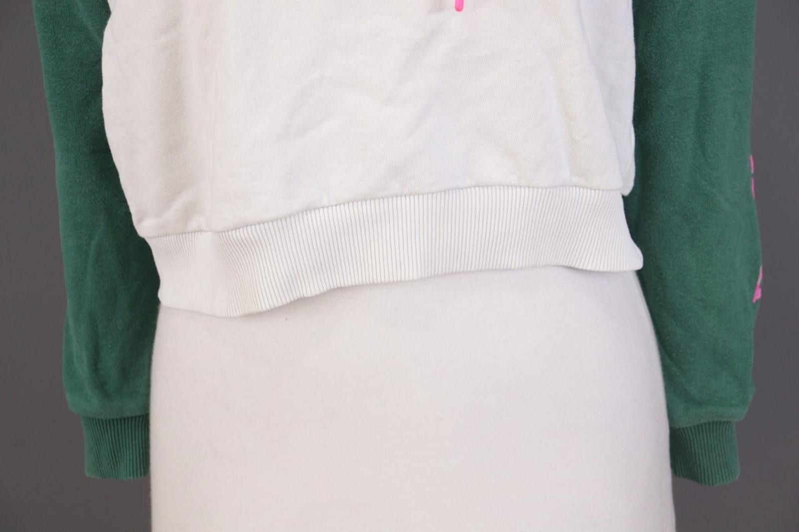 Karl Kani Karl Kani White Hooded Cropped Sweatshirt Sweater Size XS Size XS / US 0-2 / IT 36-38 - 2 Thumbnail
