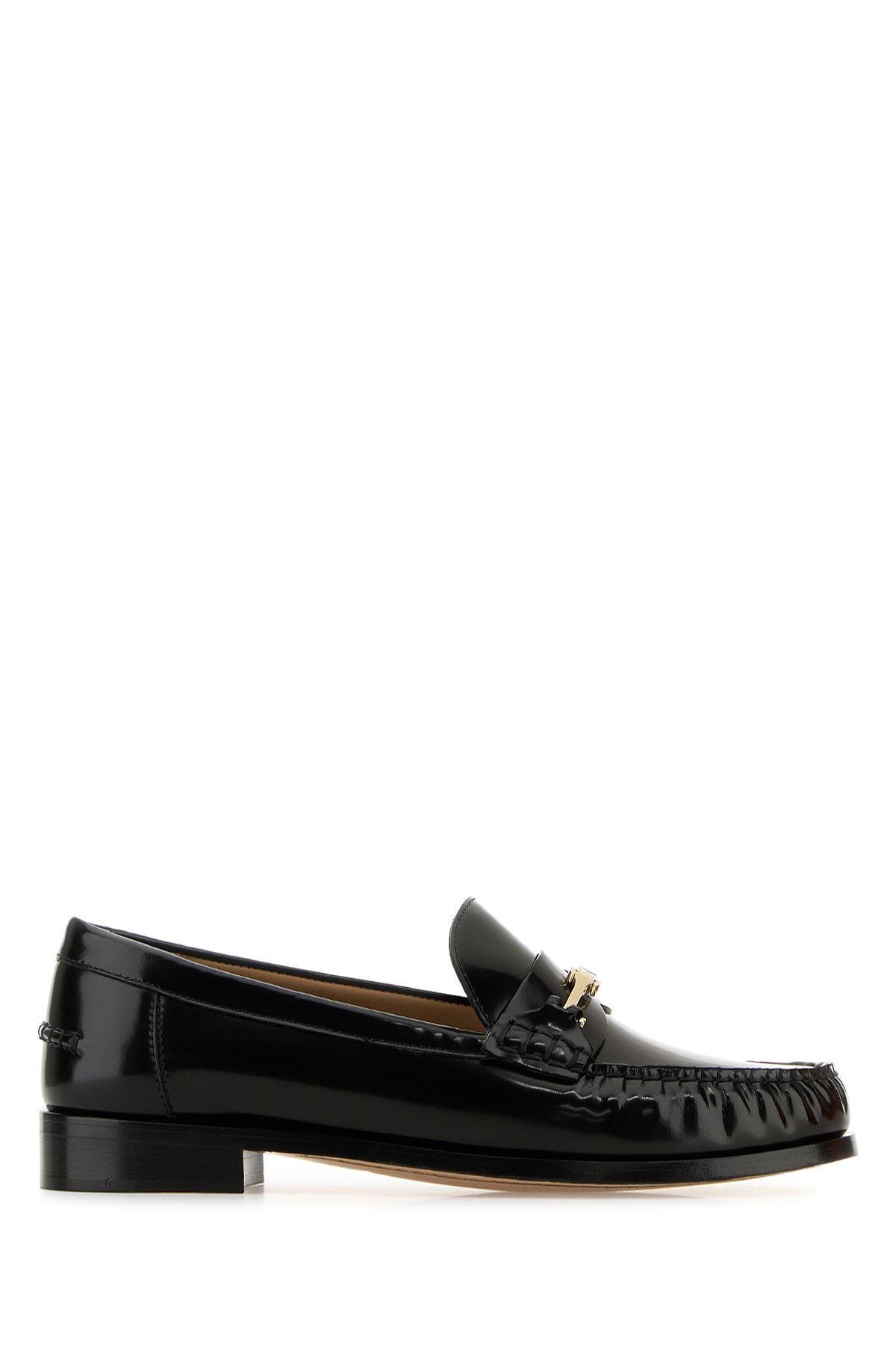 Salvatore Ferragamo Black Leather Harry Loafers Size US 5.5 / IT 35.5 - 1 Thumbnail