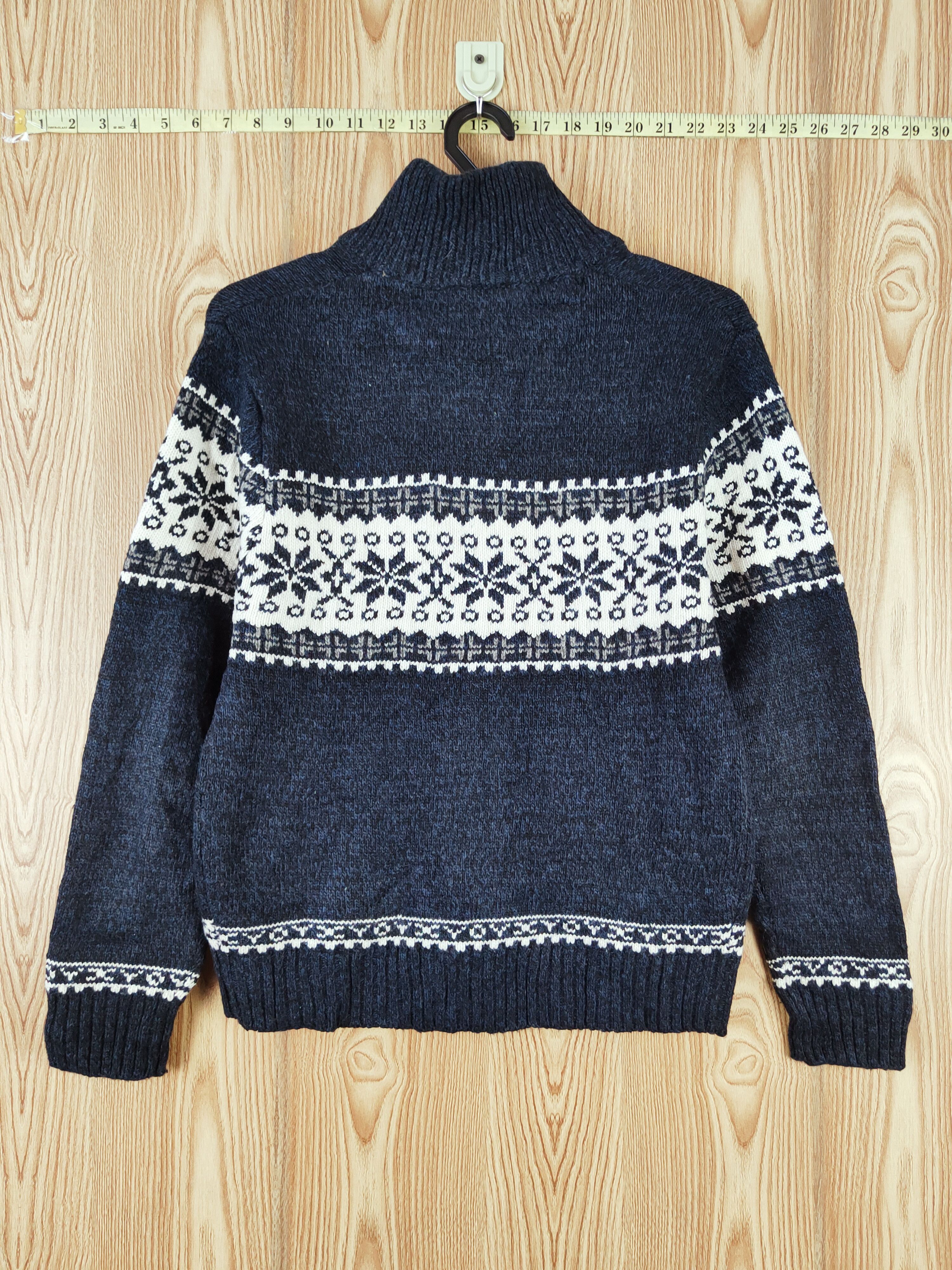 Japanese Brand × Vintage Japanese Brand art design Navy Knitwear Sweaters #W736 Size US S / EU 44-46 / 1 - 7 Thumbnail
