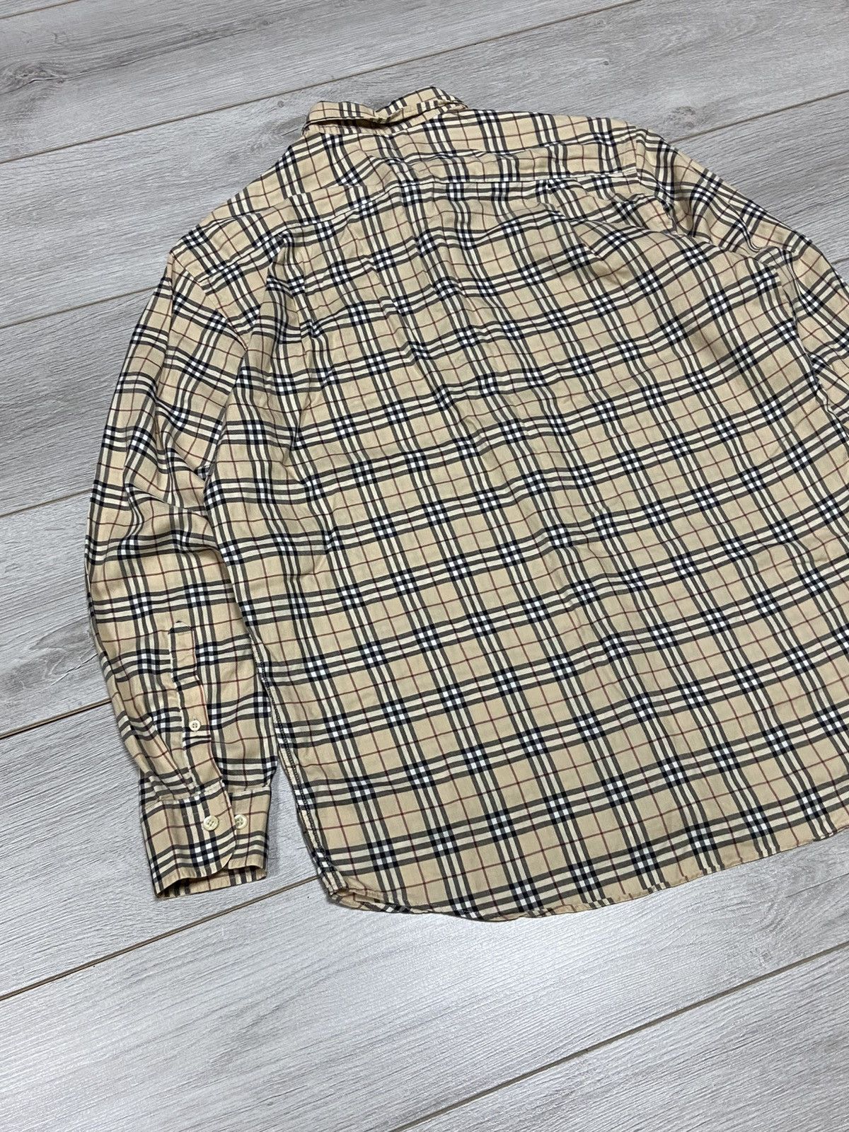 Burberry Burberry Brit shirt nova check overprint vintage Size US L / EU 52-54 / 3 - 10 Thumbnail