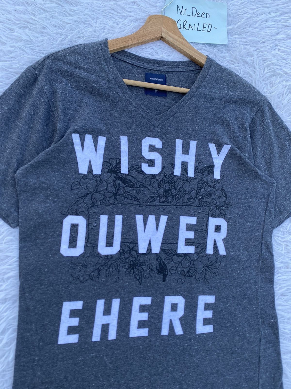 Maison MIHARA YASUHIRO Rare Miharayasuhiro “WISHYOUWEREHERE” Tshirt Size US S / EU 44-46 / 1 - 6 Thumbnail