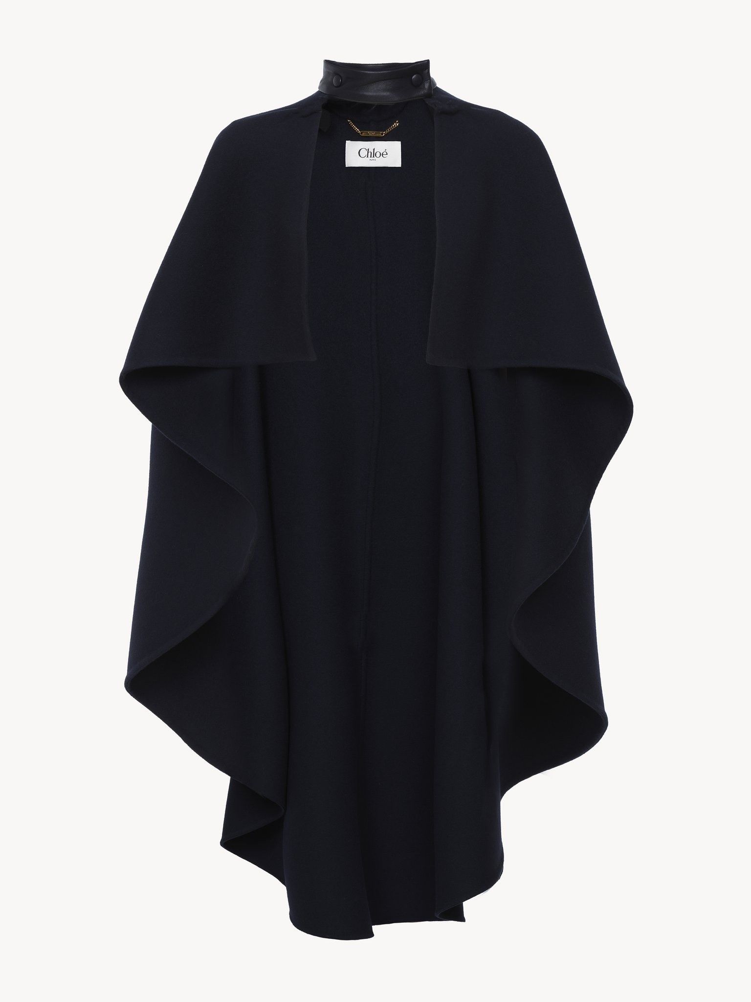 Chloe o1loc1c11025 High-Low Cape in Midnight Blue Size M / US 6-8 / IT 42-44 - 1 Thumbnail