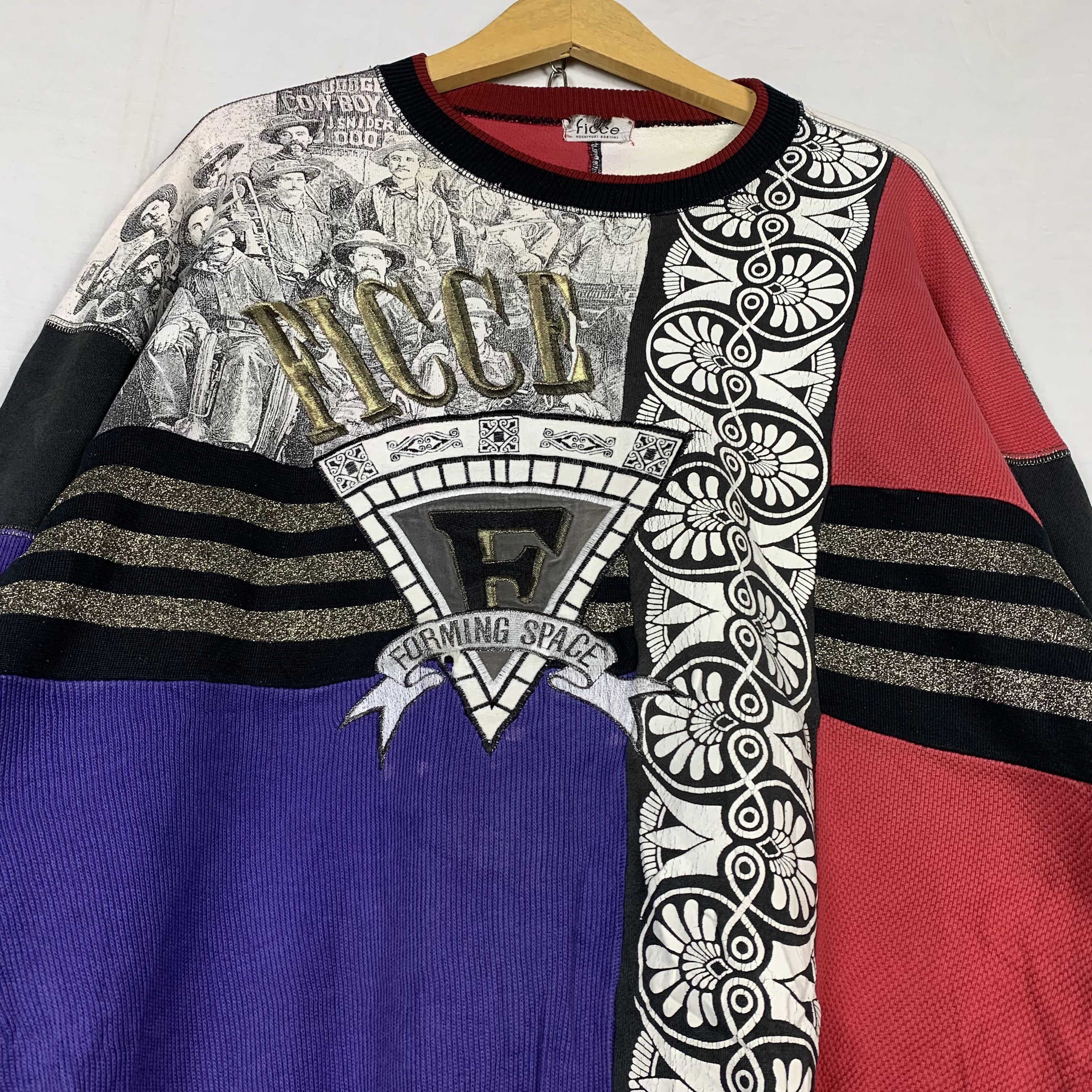 Yoshiyuki Konishi Vintage 90s Ficce Forming Space Sweatshirt Crewneck Size US M / EU 48-50 / 2 - 2 Thumbnail