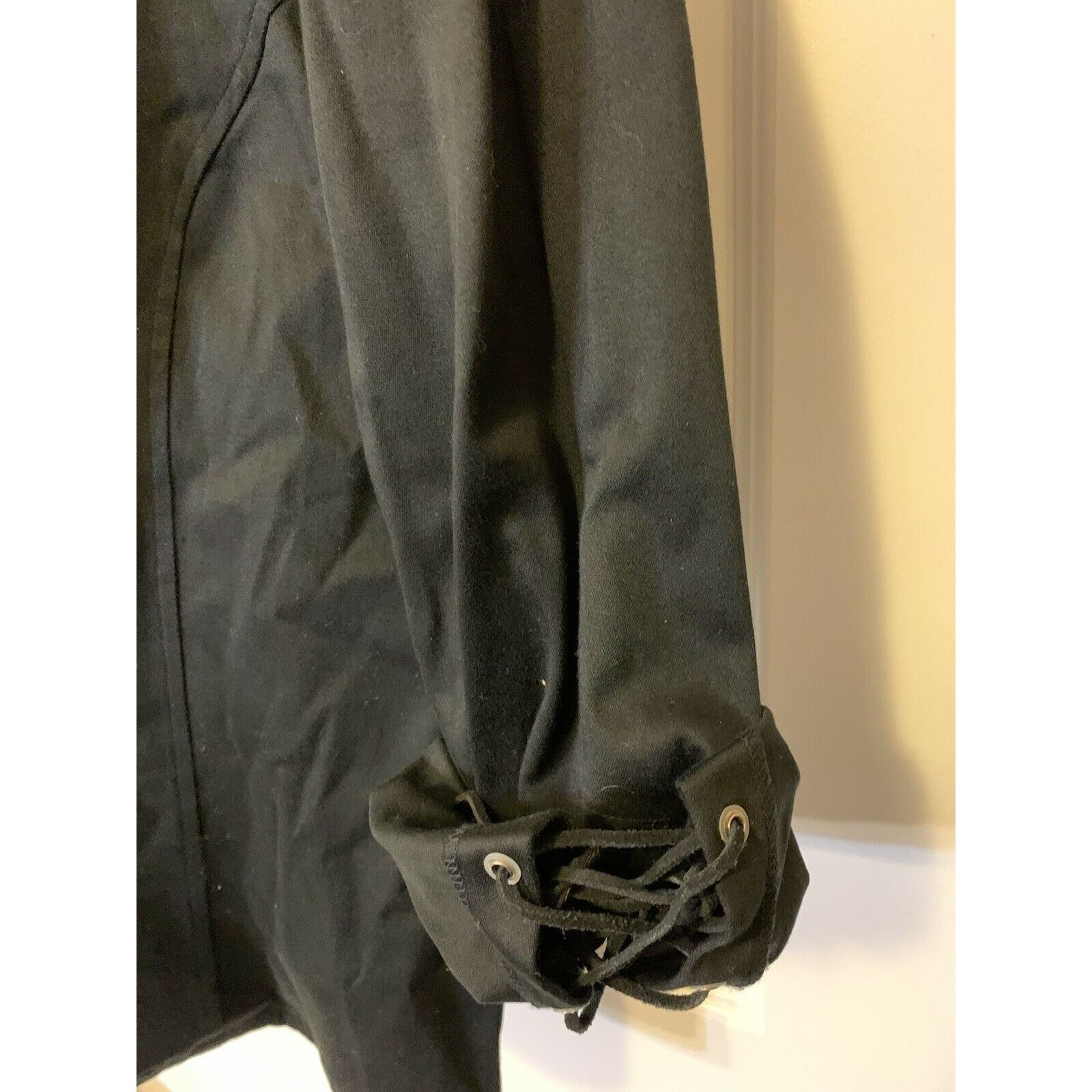 Other David Paul Women’s Sz XL Black cotton blend TOP shirt Size XL / US 12-14 / IT 48-50 - 5 Thumbnail