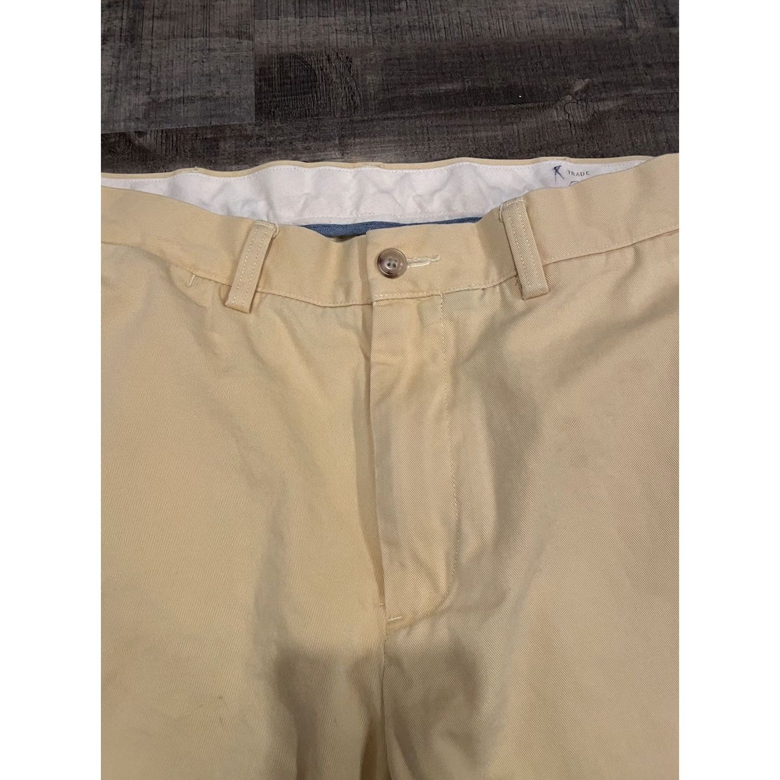 Polo Ralph Lauren Polo Ralph Lauren Pants Mens 34x34 Yellow Classic Fit Distressed Polo Ralph Lauren Andrew Sullivan Chino Straight Front Button Zip Pockets Logo Size US S / EU 44-46 / 1 - 6 Thumbnail