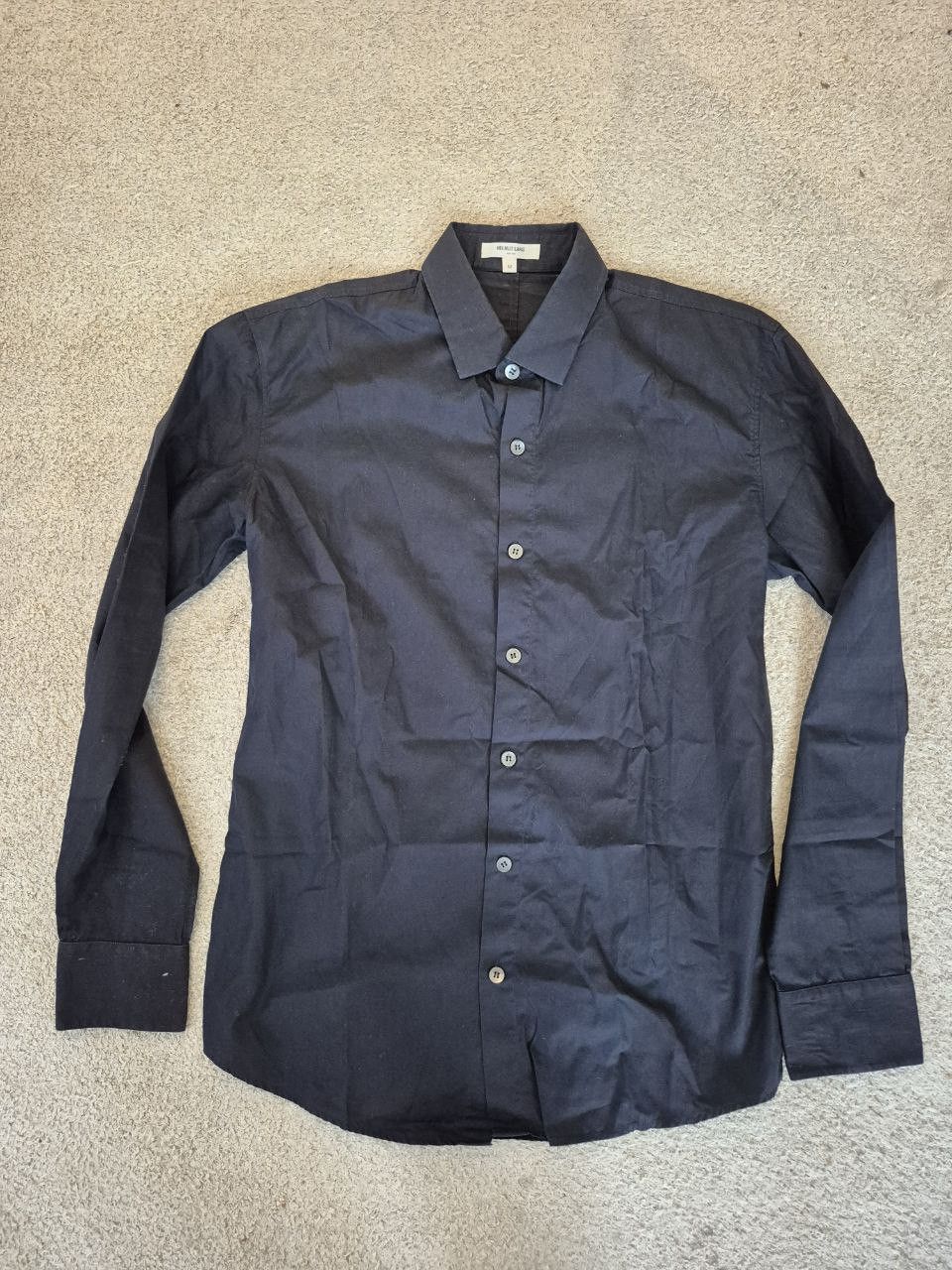 Helmut Lang Helmut Lang Navy Blue button up shirt Size M Size US S / EU 44-46 / 1 - 1 Thumbnail