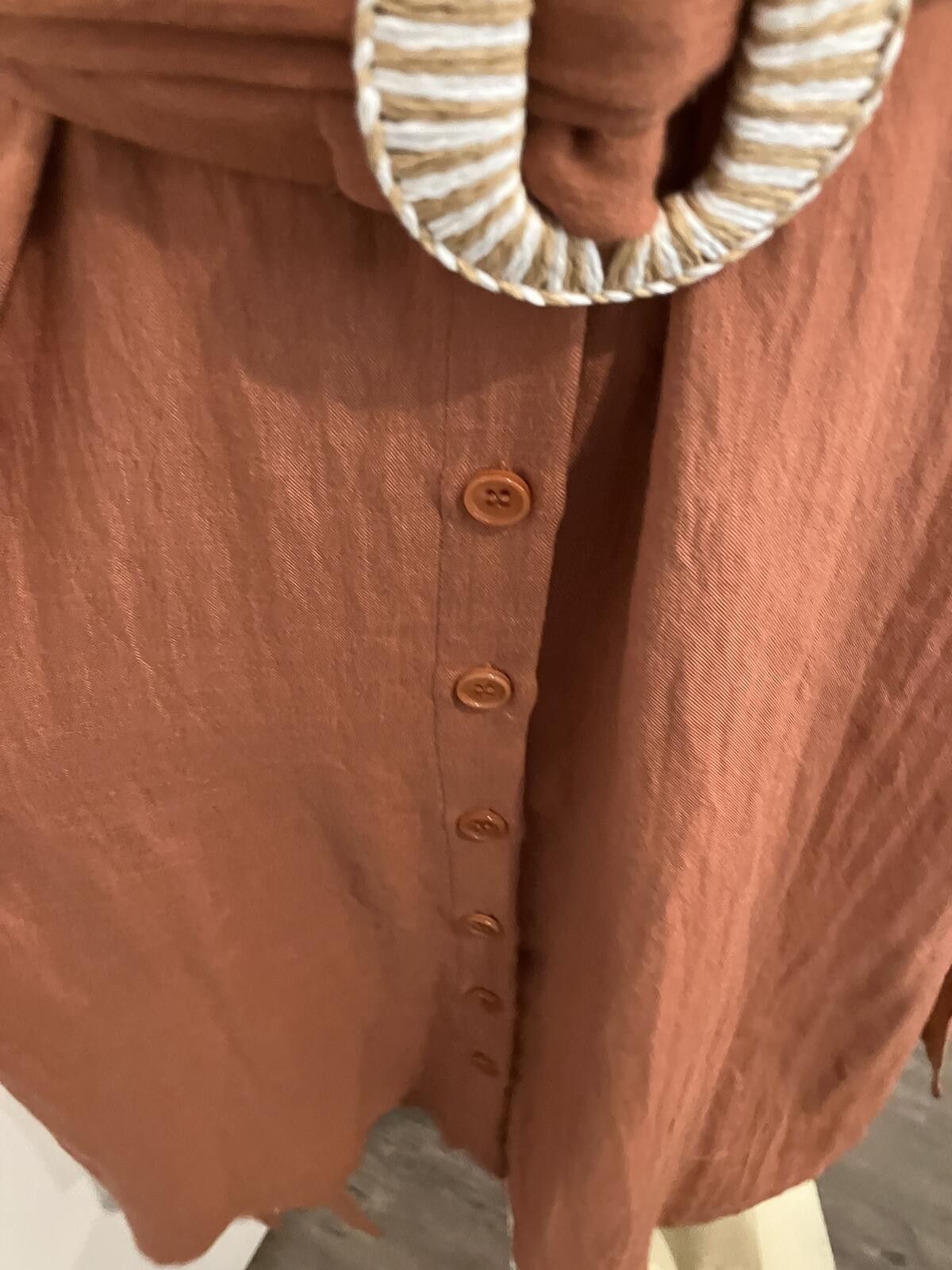 Other NWT Button-Down Belted Dress in Rust Size S / US 4 / IT 40 - 11 Thumbnail