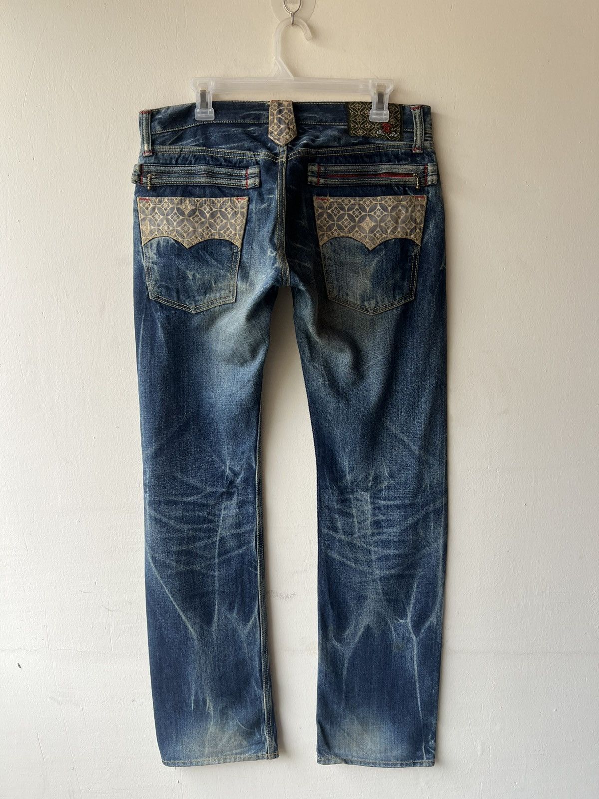 Eternal ETERNAL Japan Distressed Aging Mud Denim Jeans Size US 32 / EU 48 - 3 Thumbnail