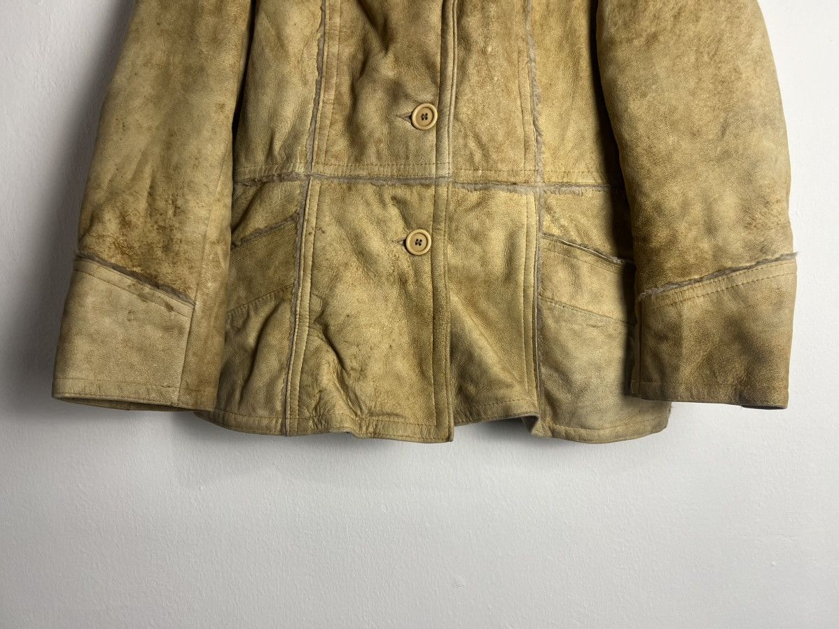 Vintage Vintage 70s Cosa Nova Tan Leather Suede Faux Fur Jacket Size US M / EU 48-50 / 2 - 4 Thumbnail