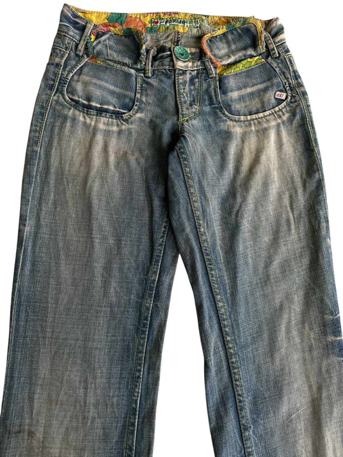 Kapital Flare Miss Sixty Butterfly Embroid . Size US 28 / EU 44 - 3 Thumbnail