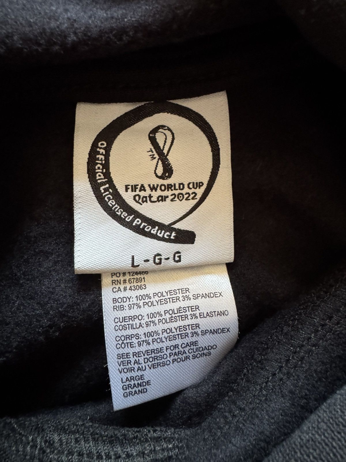Vintage FRANCE FIFA WORLD CUP QATAR 2022 SOCCER HOODIE Size US L / EU 52-54 / 3 - 6 Thumbnail