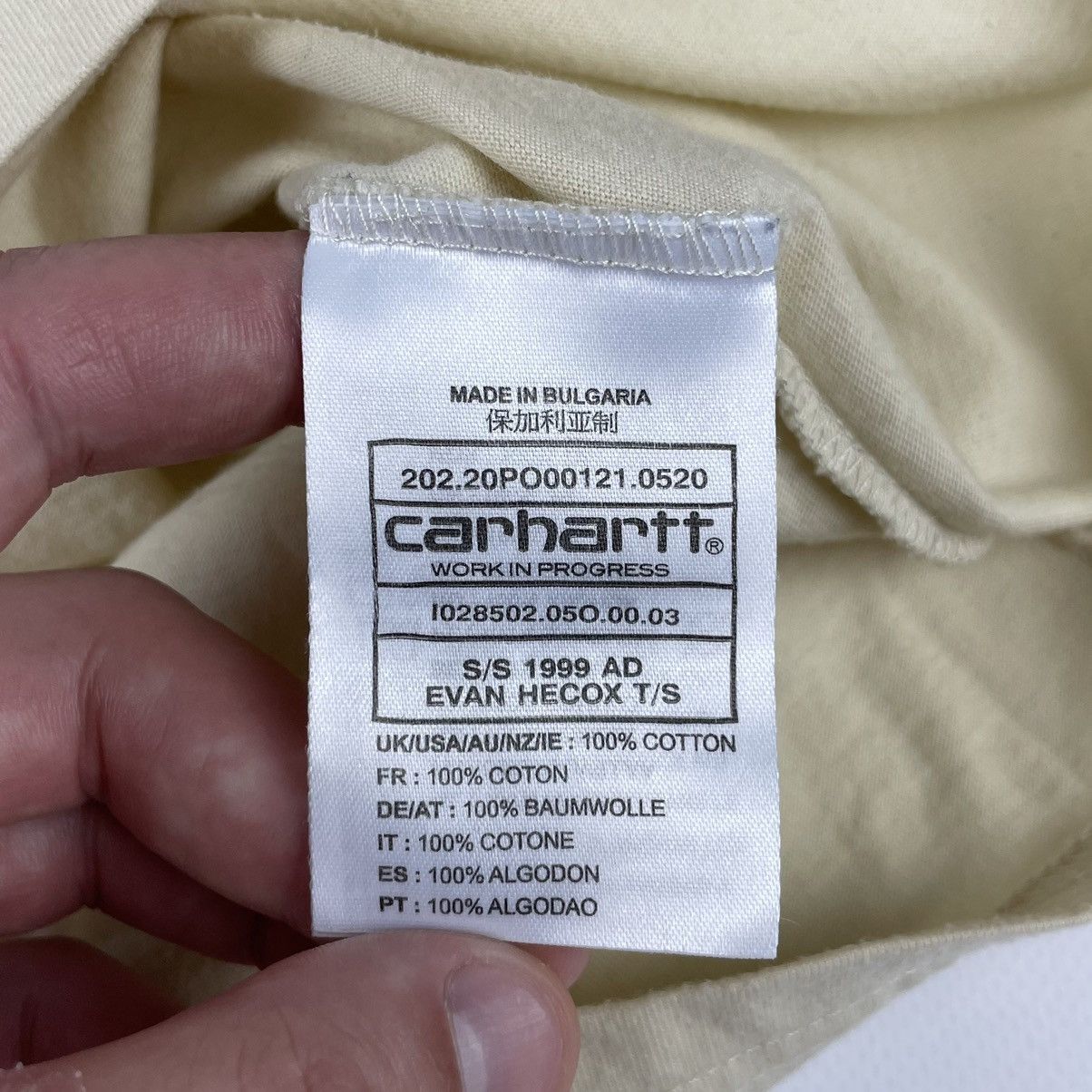Carhartt Carhartt 1999 Evan Hecox T-shirt Size US M / EU 48-50 / 2 - 9 Thumbnail