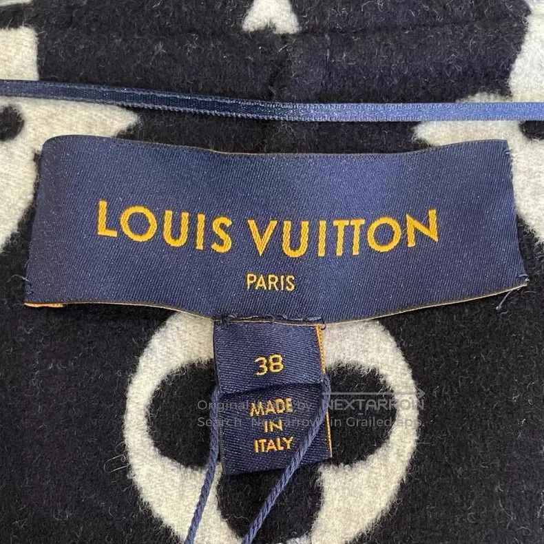 Louis Vuitton Louis Vuitton Dark blue lace-up midi coat Size XS / US 0-2 / IT 36-38 - 5 Thumbnail