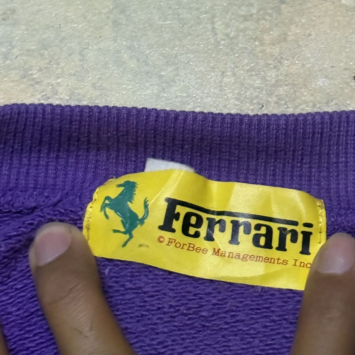Ferrari Vintage Ferrari Big Logo Sweatshirt Size US S / EU 44-46 / 1 - 5 Thumbnail