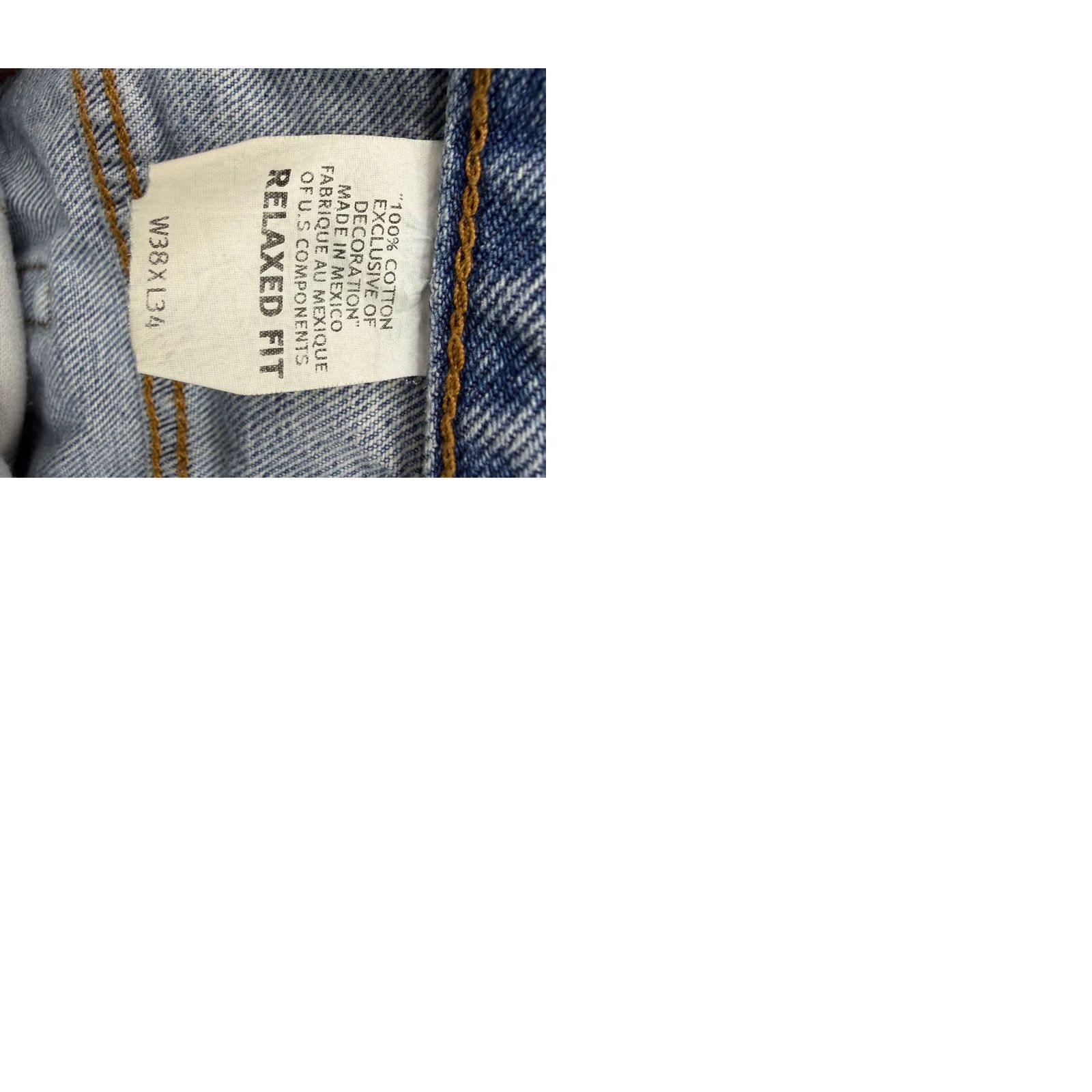 Eddie Bauer Eddie Bauer Relaxed Fit Jeans Mens Light Blue 5-Pocket Denim 100% Cotton 38x34 Jeans Size US 38 / EU 54 - 9 Thumbnail