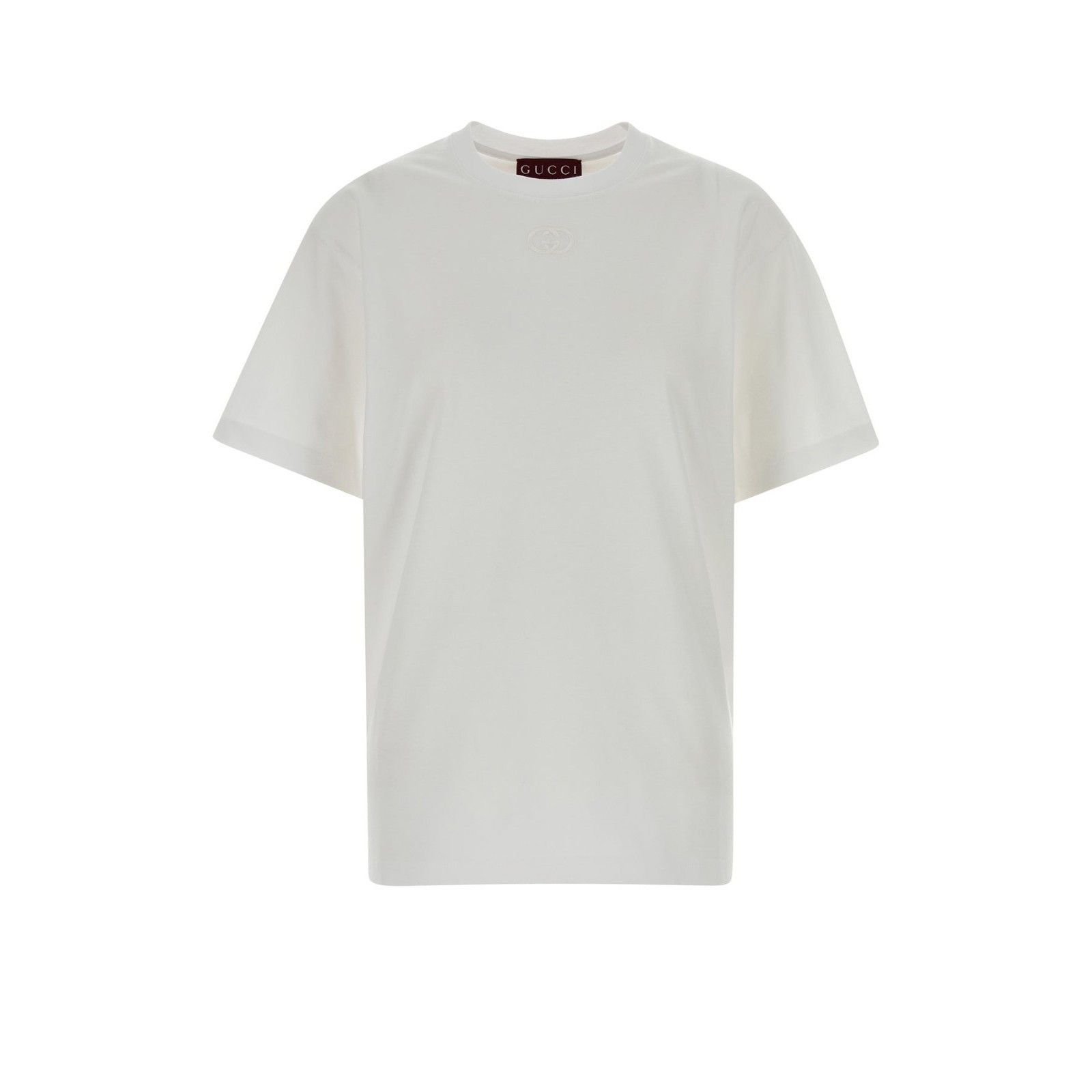 GUCCI White Cotton T-shirt New )