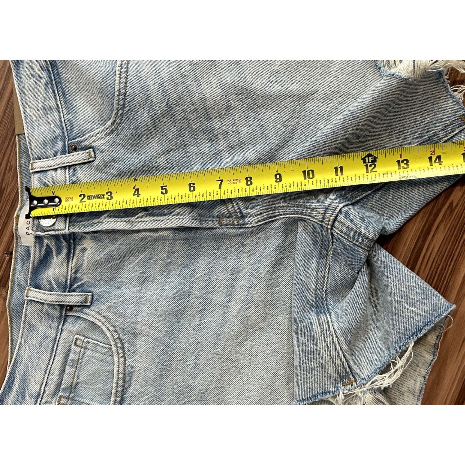 Pacsun NWT PacSun Womens High Rise Relaxed Shorts Button Fly Blue Size 26 Regular Womens Size 26" / US 2 / IT 38 - 4 Thumbnail