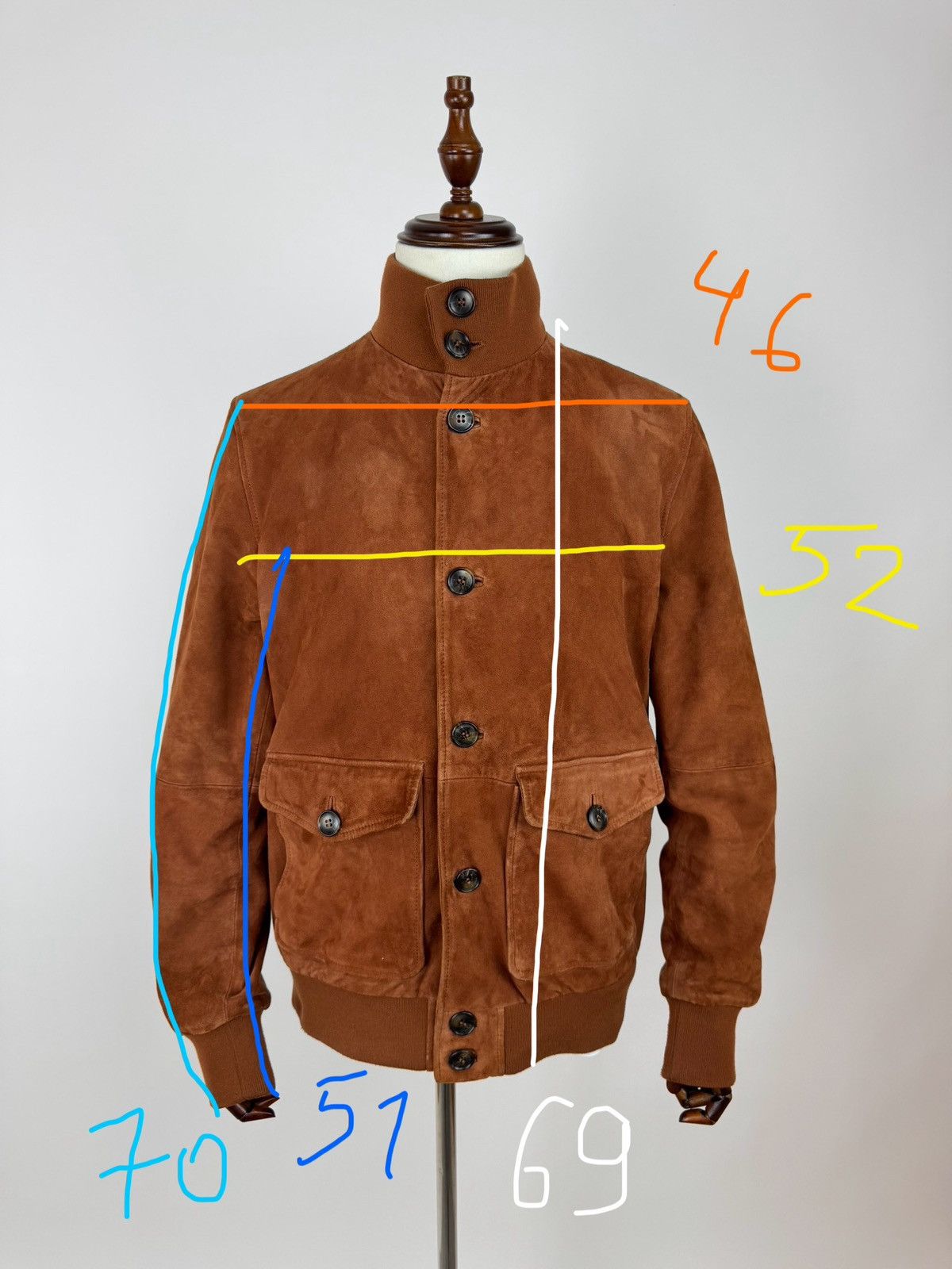 Designer × McGregor DISTINCTION MCGREGOR Suede Sports Bomber Leather Jacket Size US L / EU 52-54 / 3 - 17 Thumbnail
