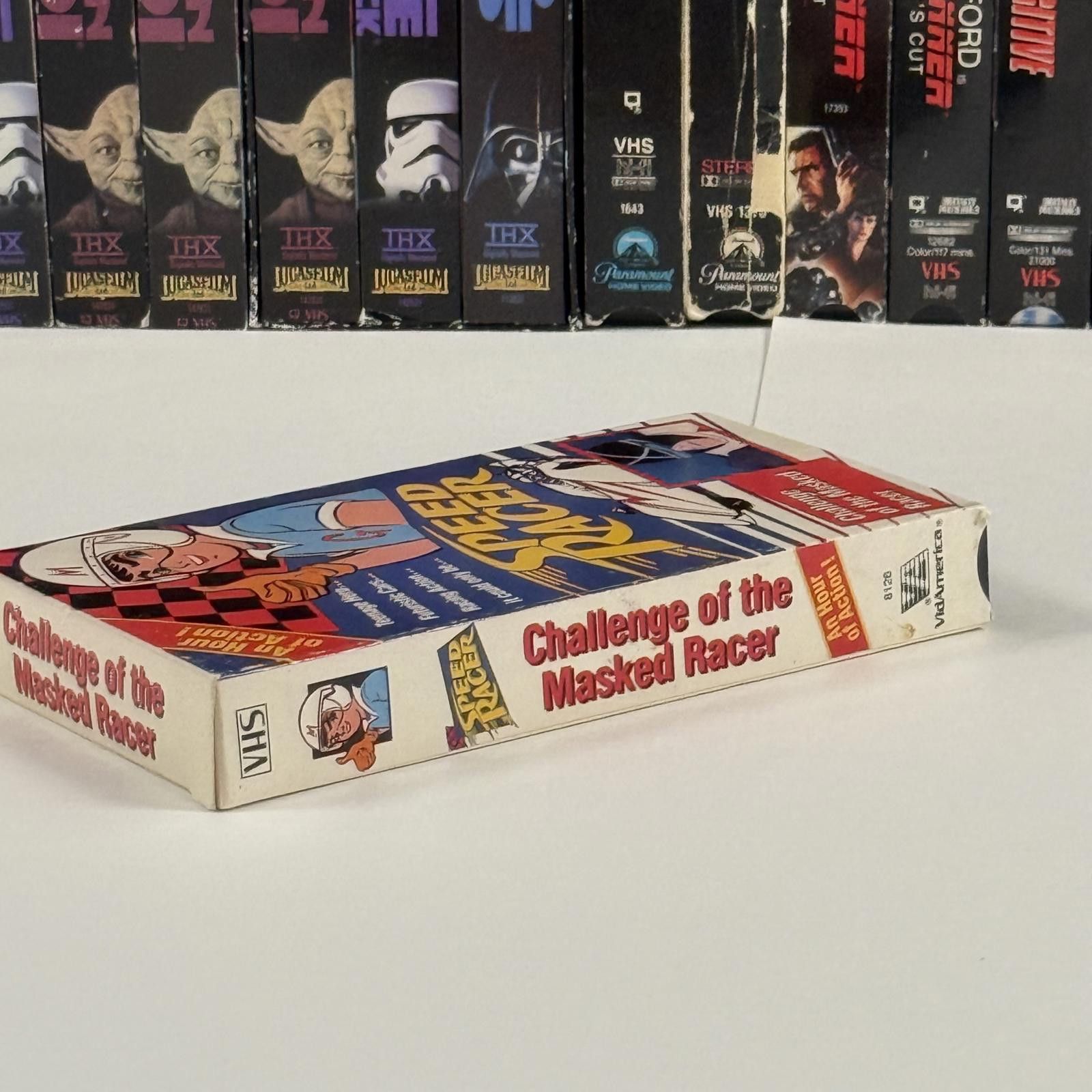 Designer Vtg Speed Racer Challenge of the Masked Racer VHS 1990 Tape Size ONE SIZE - 7 Thumbnail