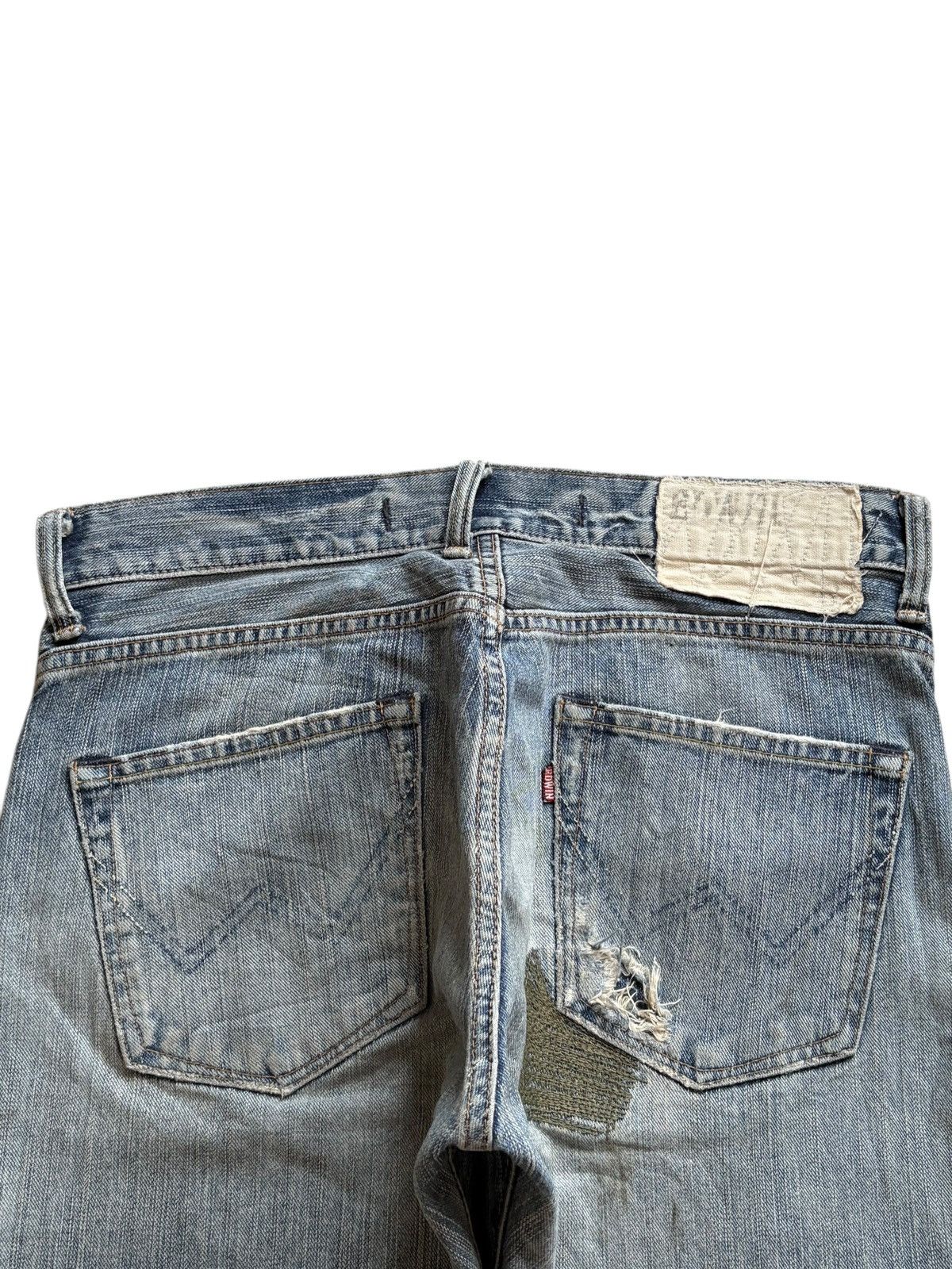 Edwin Exclusive Vintage Edwin XV Bleach Embroidered Loose Jeans Size US 32 / EU 48 - 8 Thumbnail