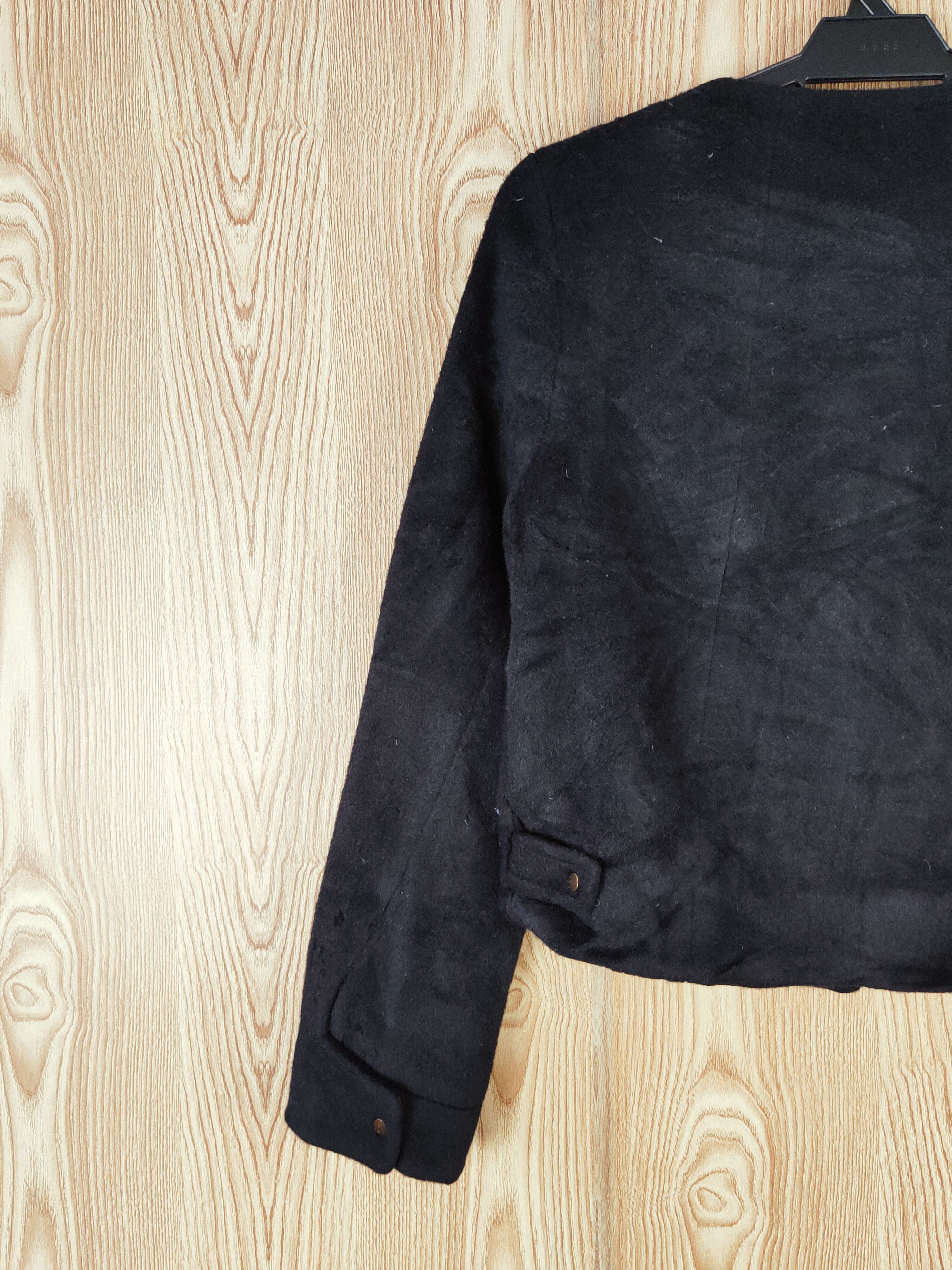 Japanese Brand × Vintage Artists Design 💥 Namu Black Wool Cropped Jackets Size S / US 4 / IT 40 - 9 Thumbnail