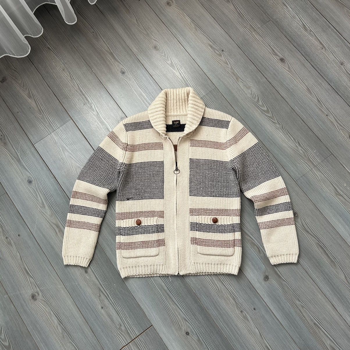 Lee Lee 101 Shawl Neck Knit Wool Cardigan M Size US M / EU 48-50 / 2 - 3 Thumbnail
